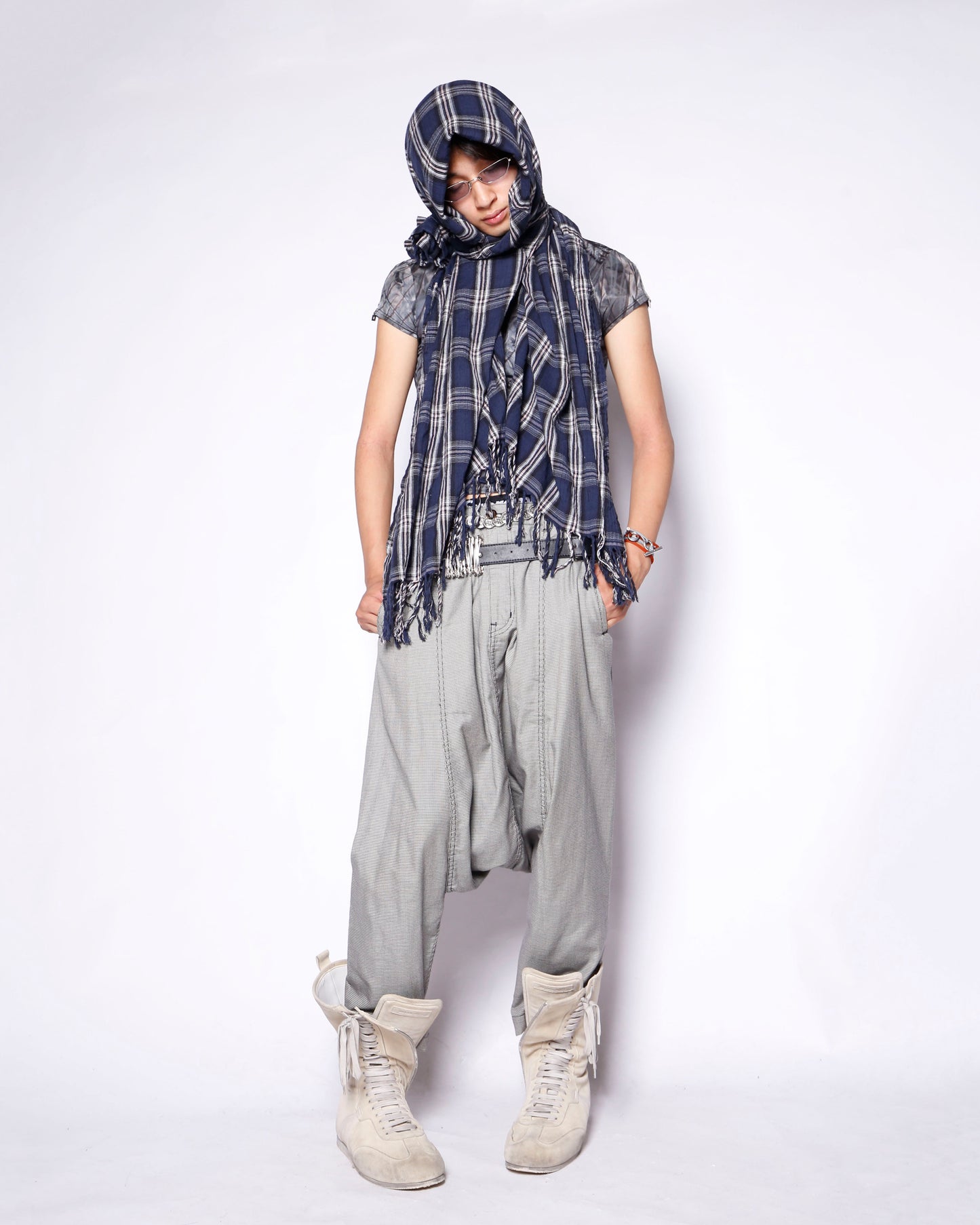 s/s10 COMME des GARCONS HOMME PLUS houndstooth sarouel trousers