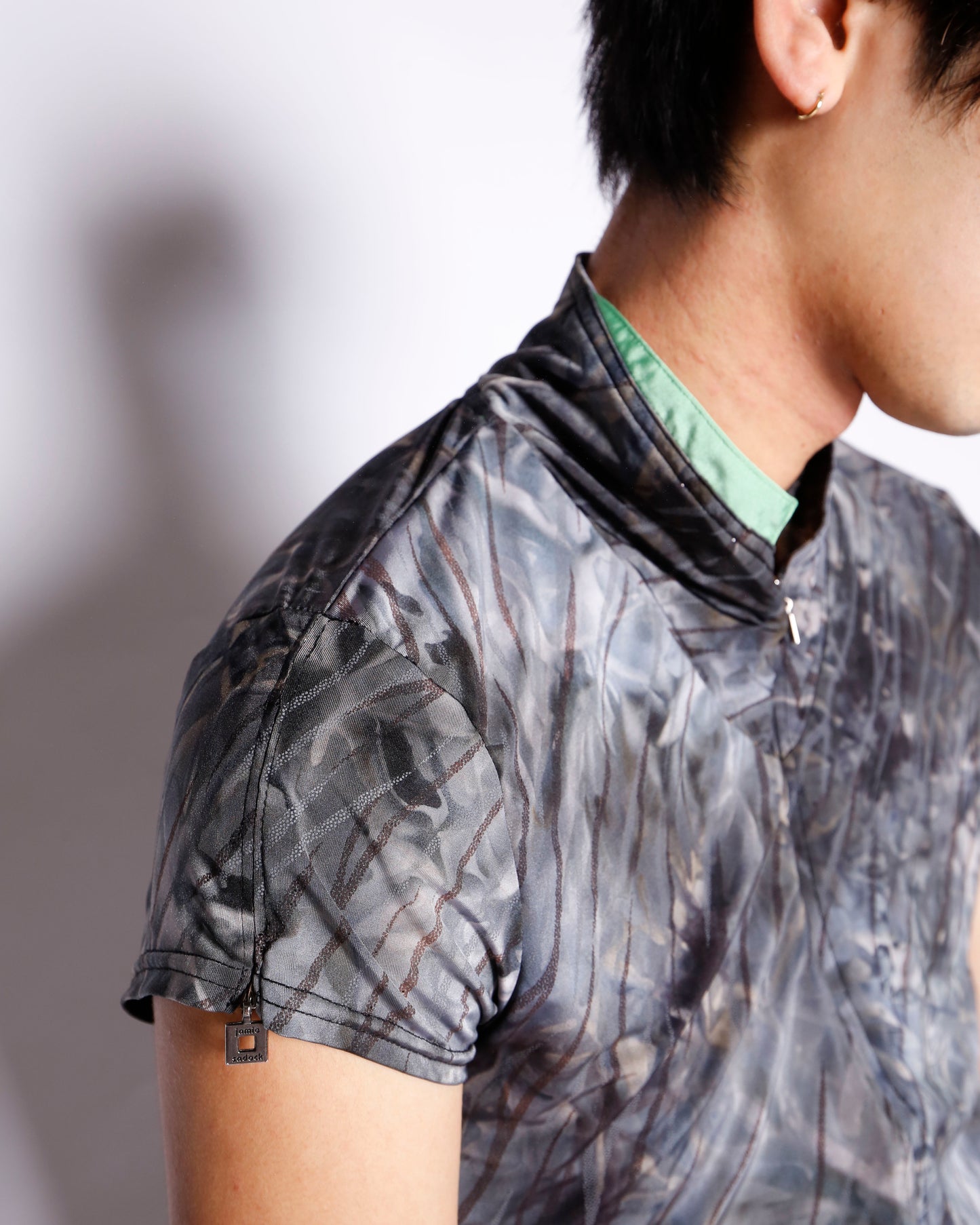 vintage water camo cycling shirt