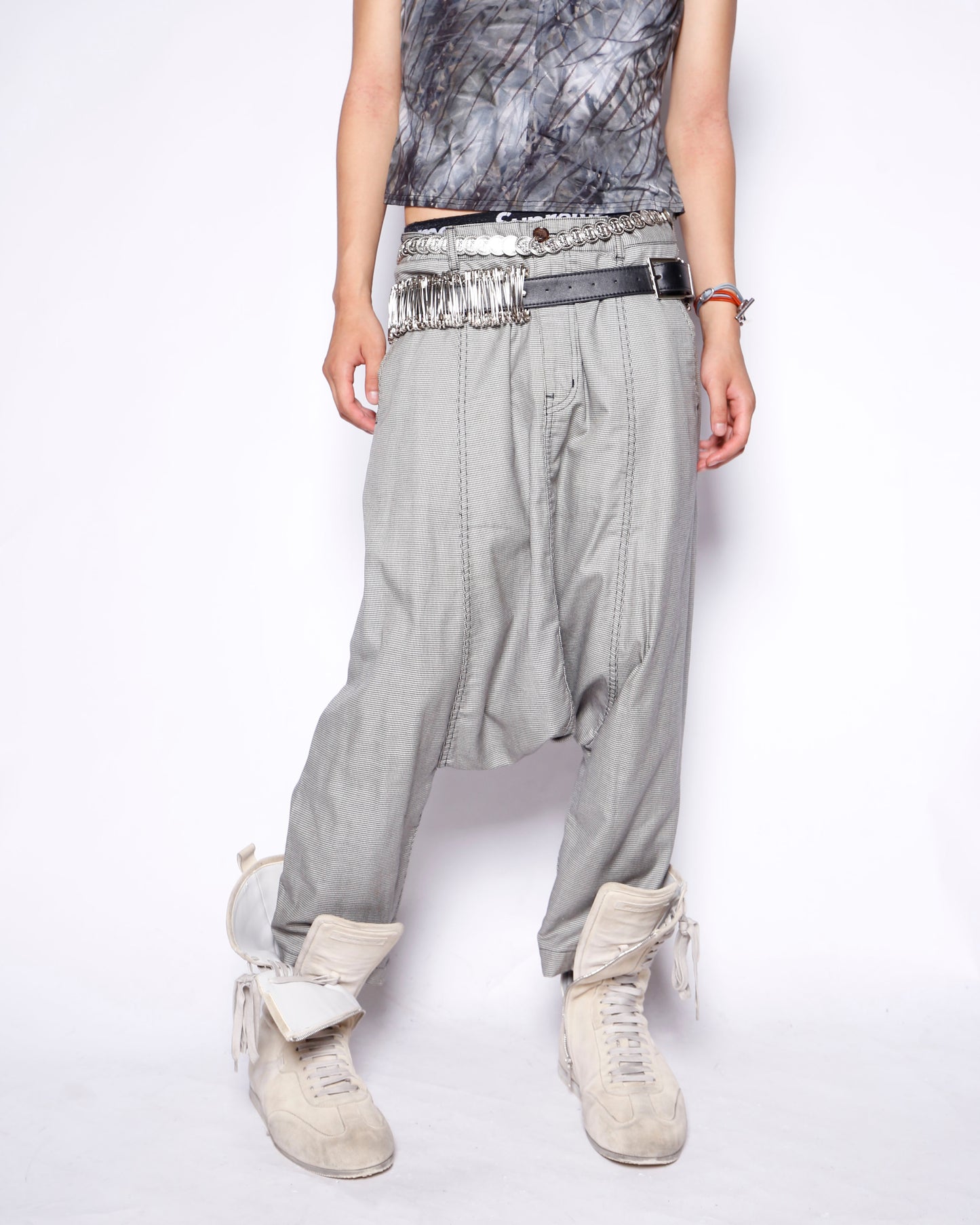 s/s10 COMME des GARCONS HOMME PLUS houndstooth sarouel trousers