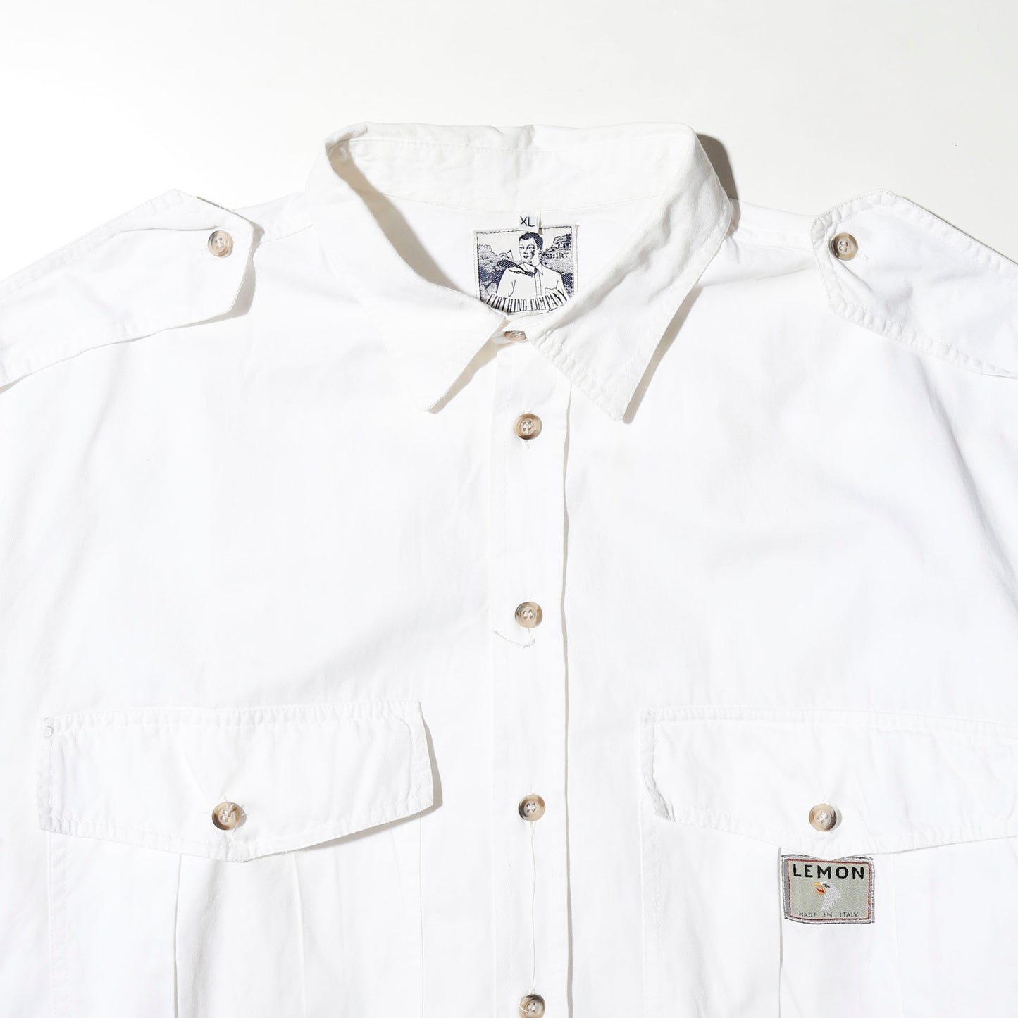 vintage euro epolet loose shirt