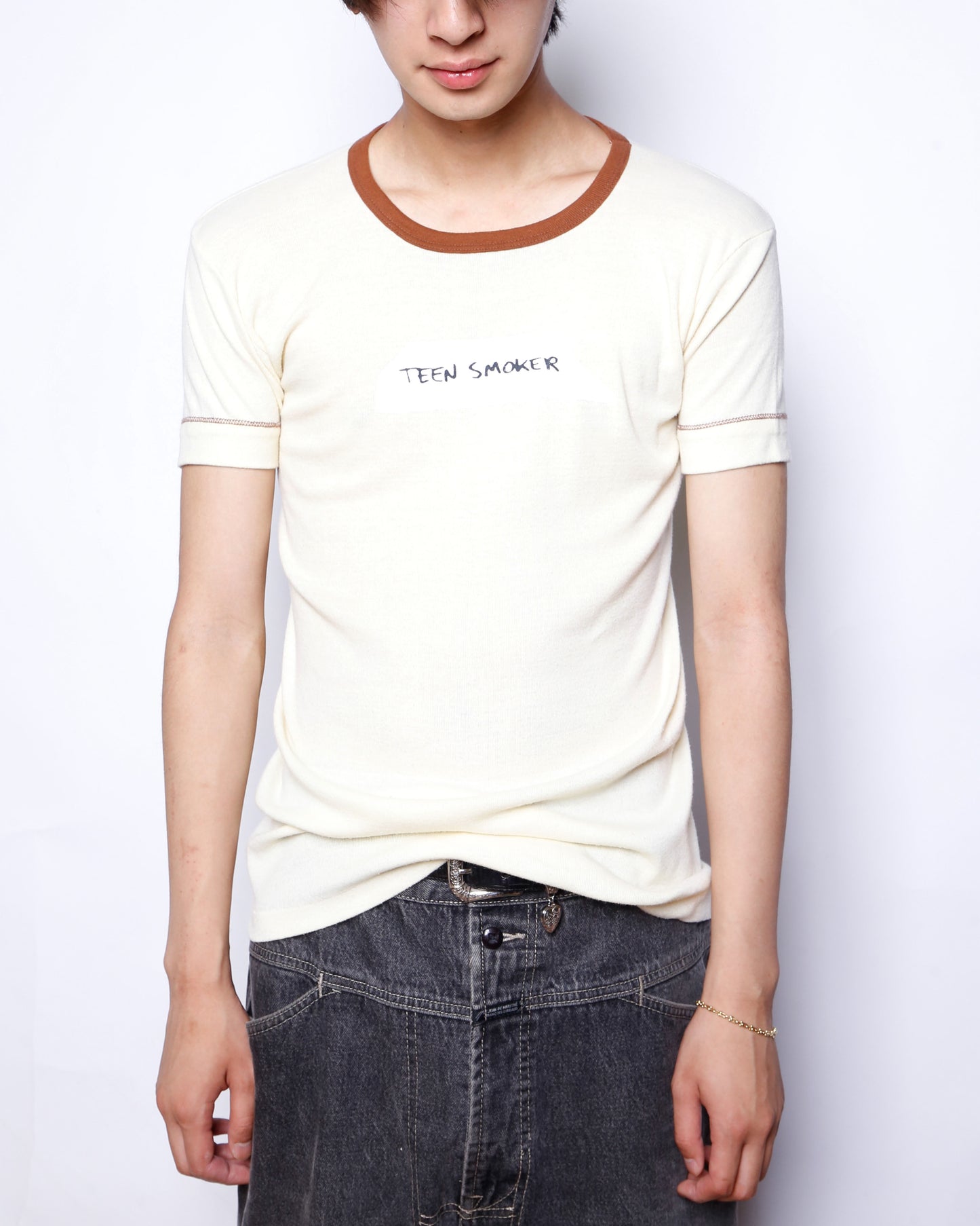 "TEEN SMOKER" vintage reprint t-shirt