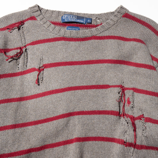 vintage polo ralph lauren broken border sweater