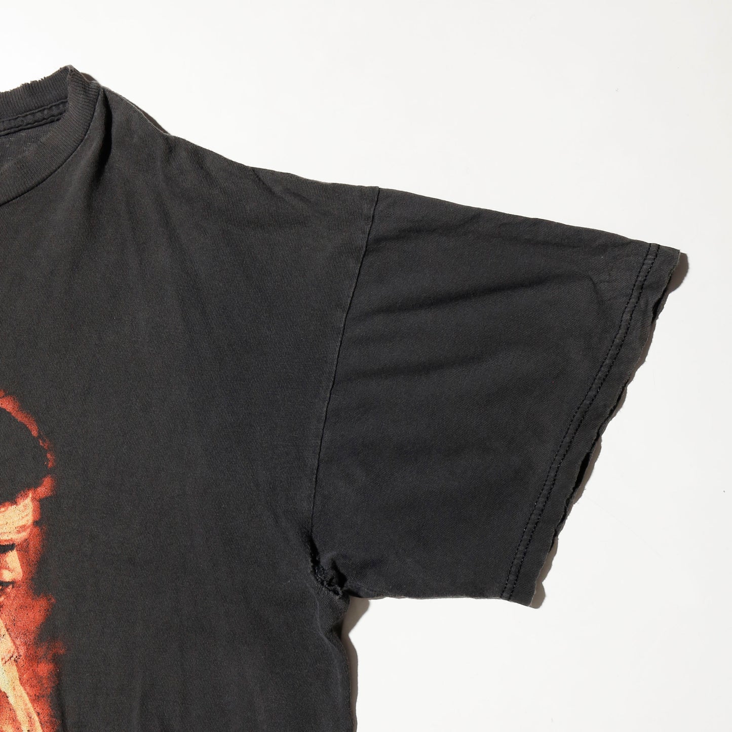vintage 90's Jimi Hendrix "live at woodstock" broken t-shirt