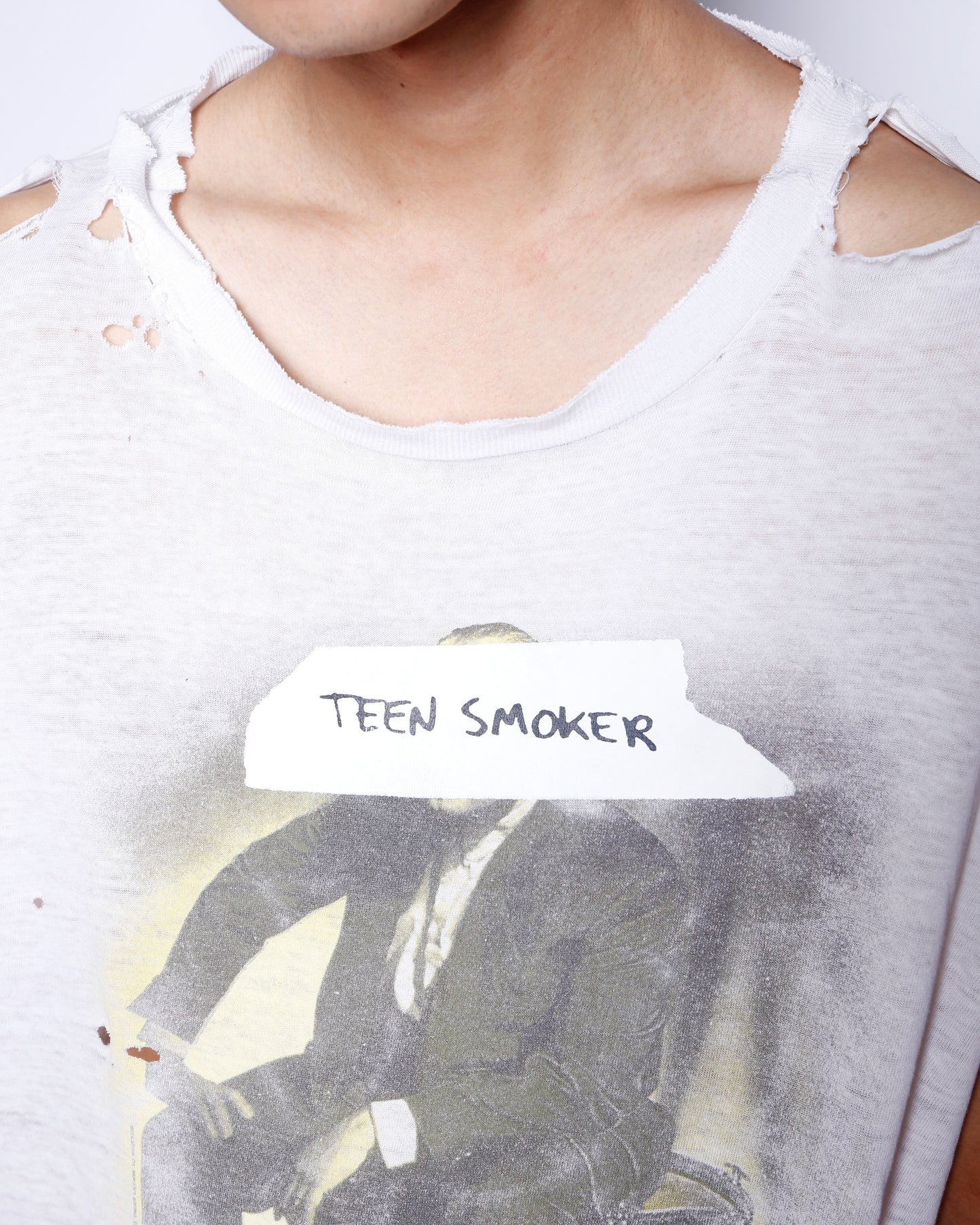 "TEEN SMOKER" vintage reprint t-shirt