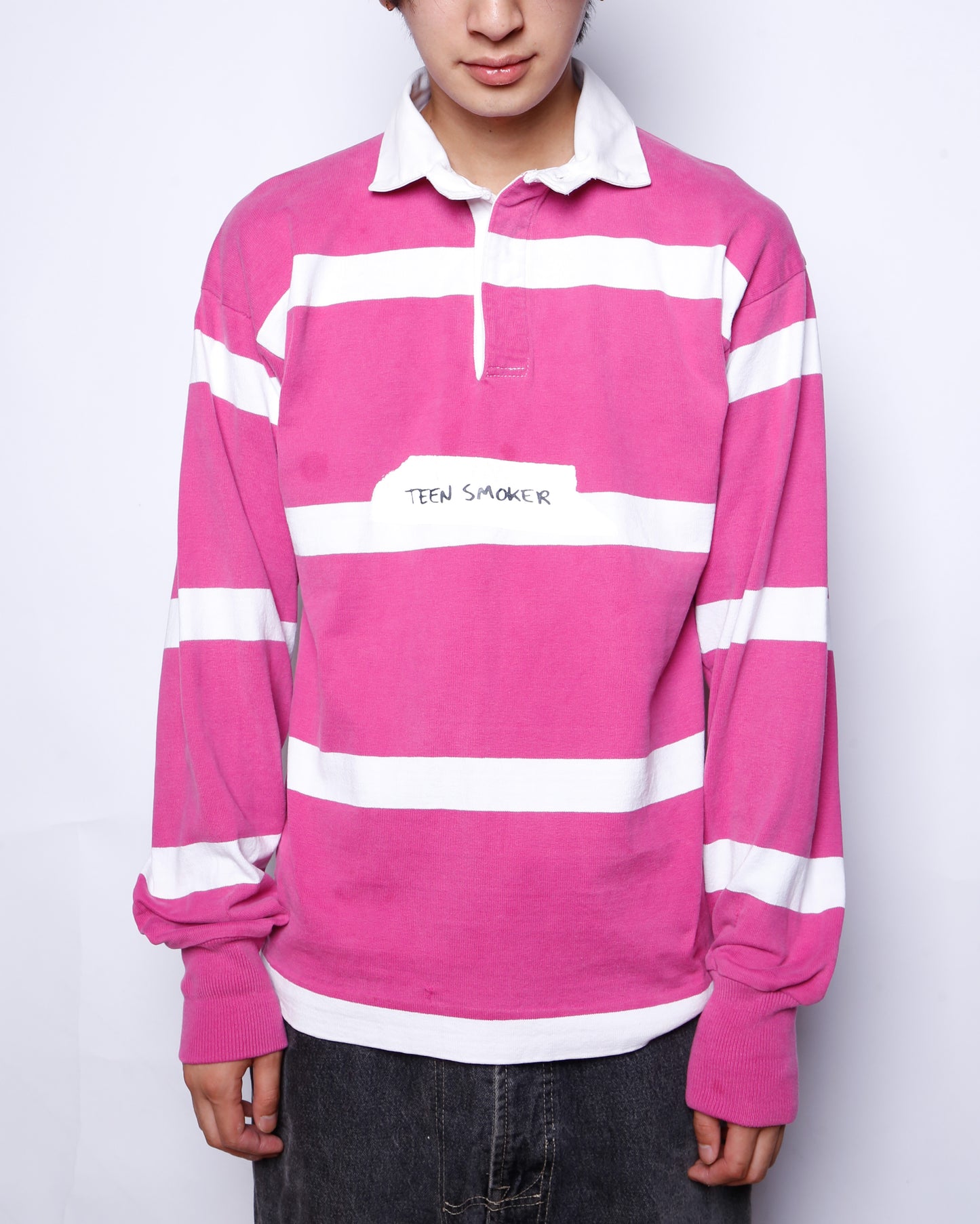 "TEEN SMOKER" vintage reprint rugger shirt