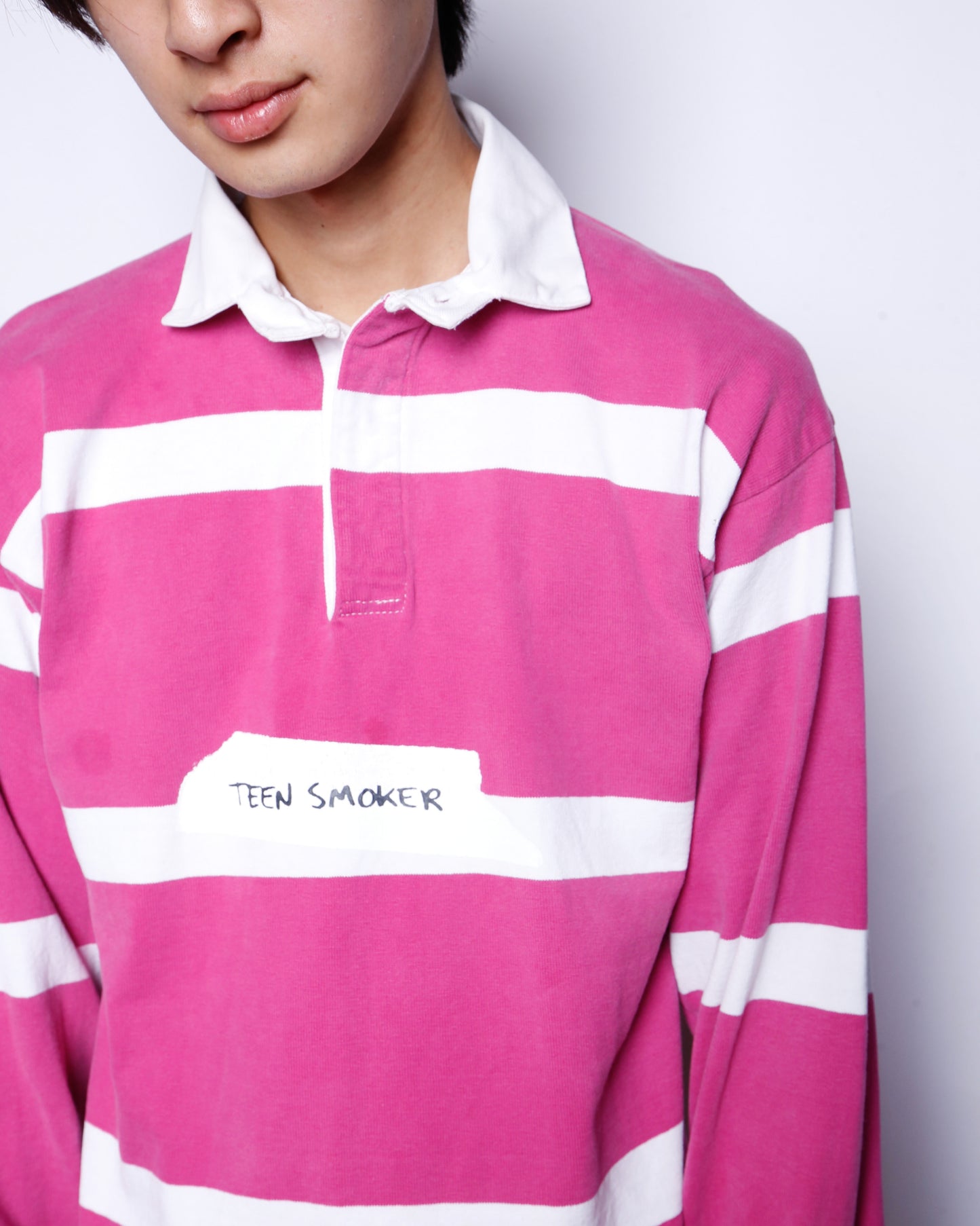 "TEEN SMOKER" vintage reprint rugger shirt