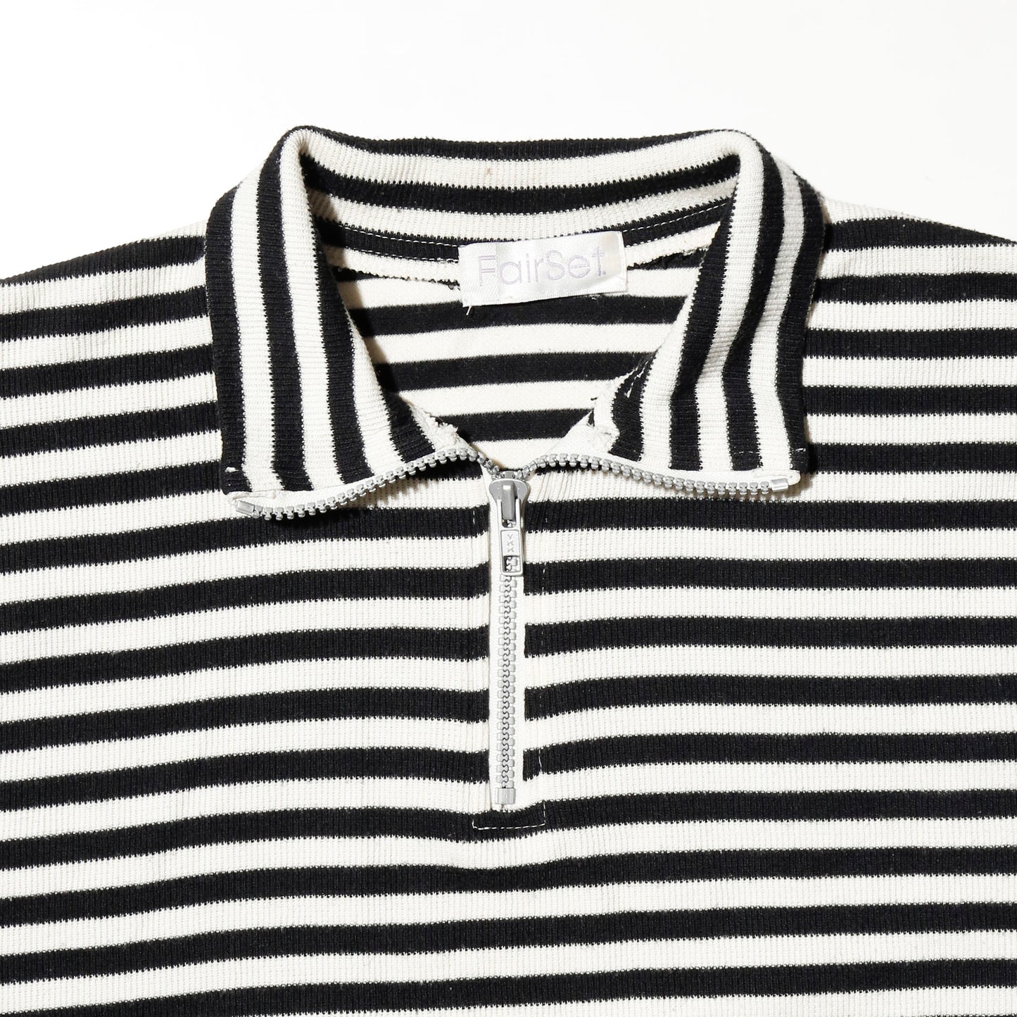 vintage half zip border h/s