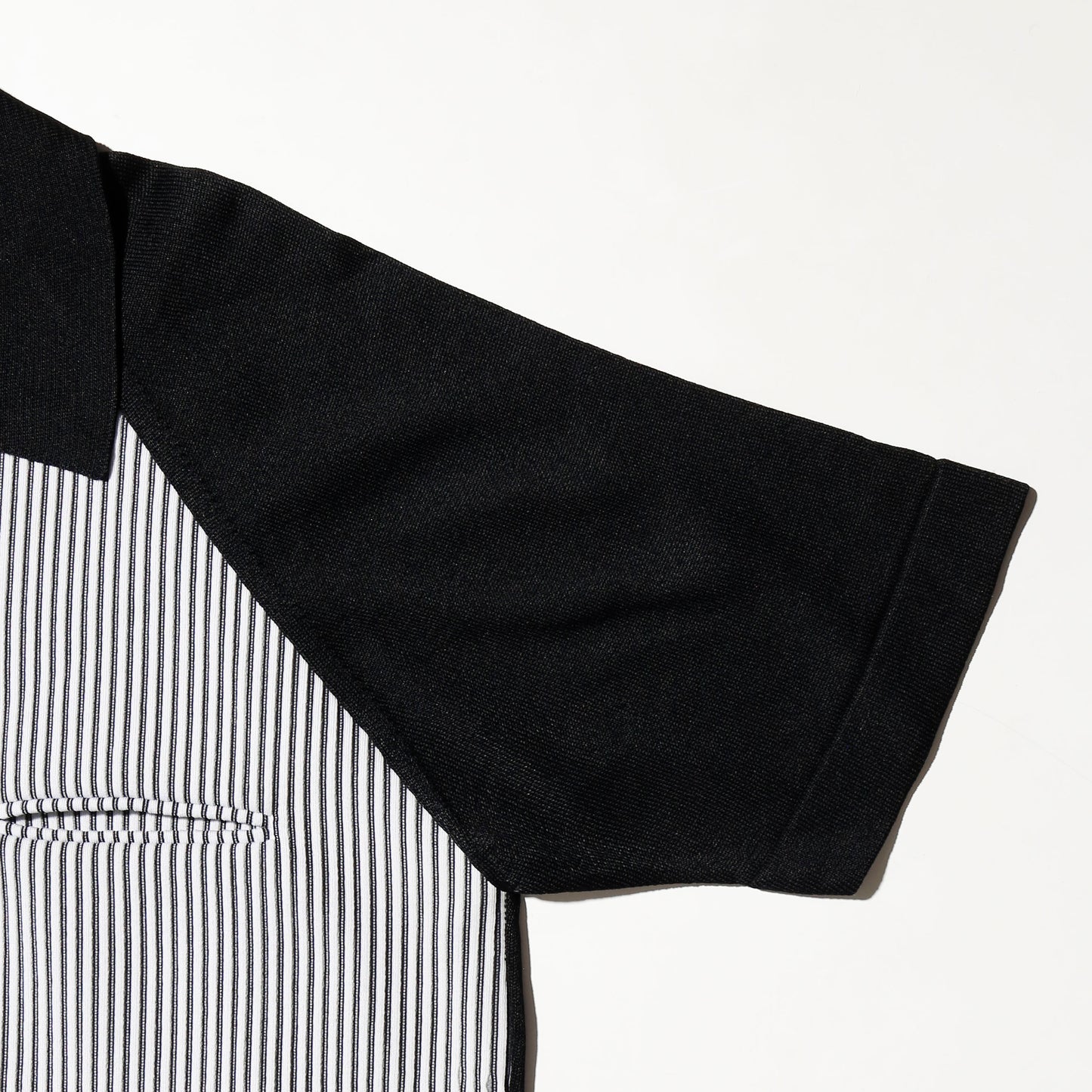 vintage textured stripe polo h/s
