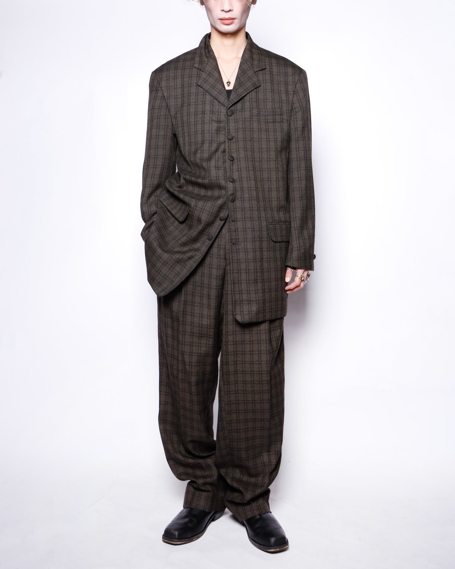 vintage check zoot set up