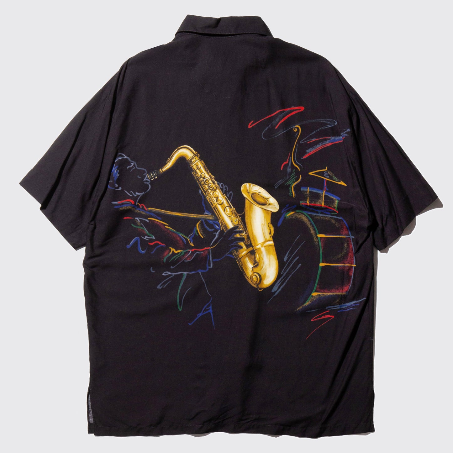 vintage saxophone rayon h/s shirt