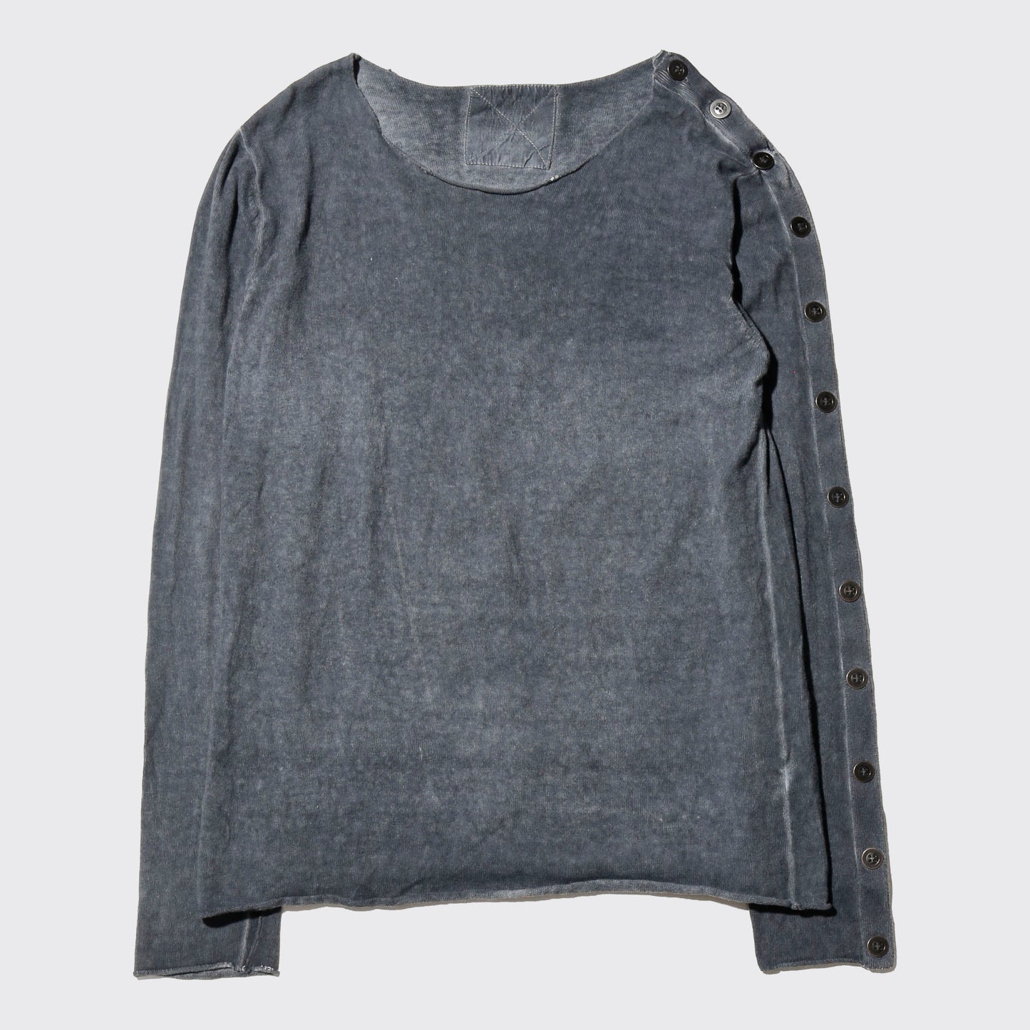 vintage acid button sleeve cut sew