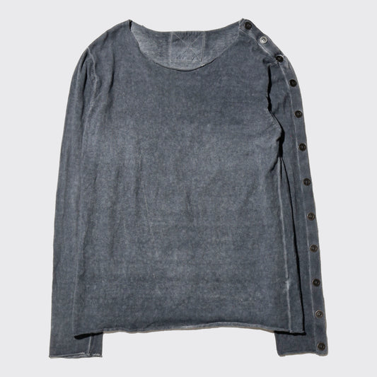 vintage acid button sleeve cut sew