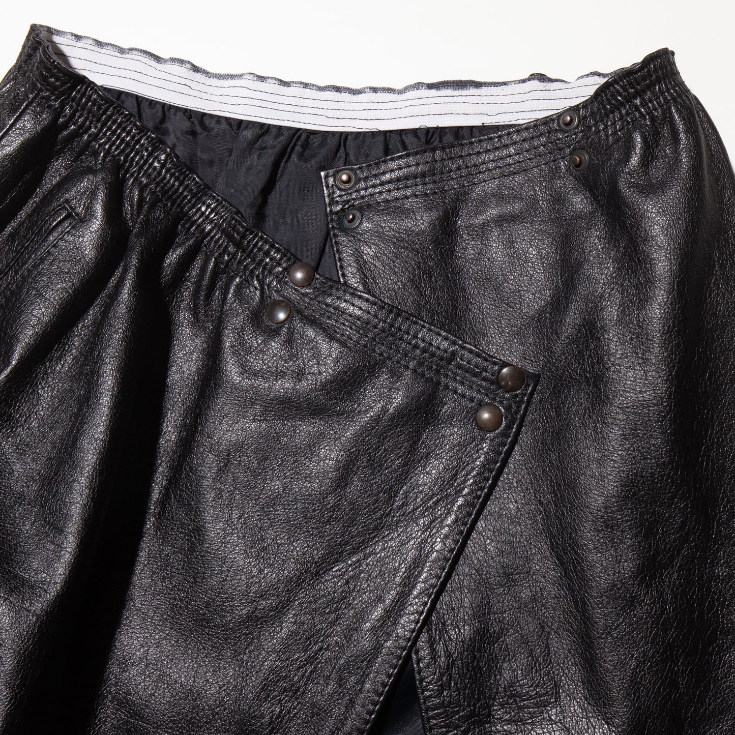 vintage leather lap skirt