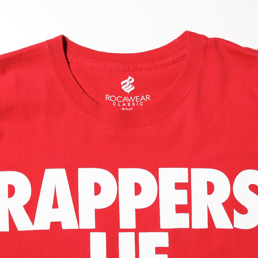 vintage 00’s rocawear “rappers lie / numbers don’t” t-shirt
