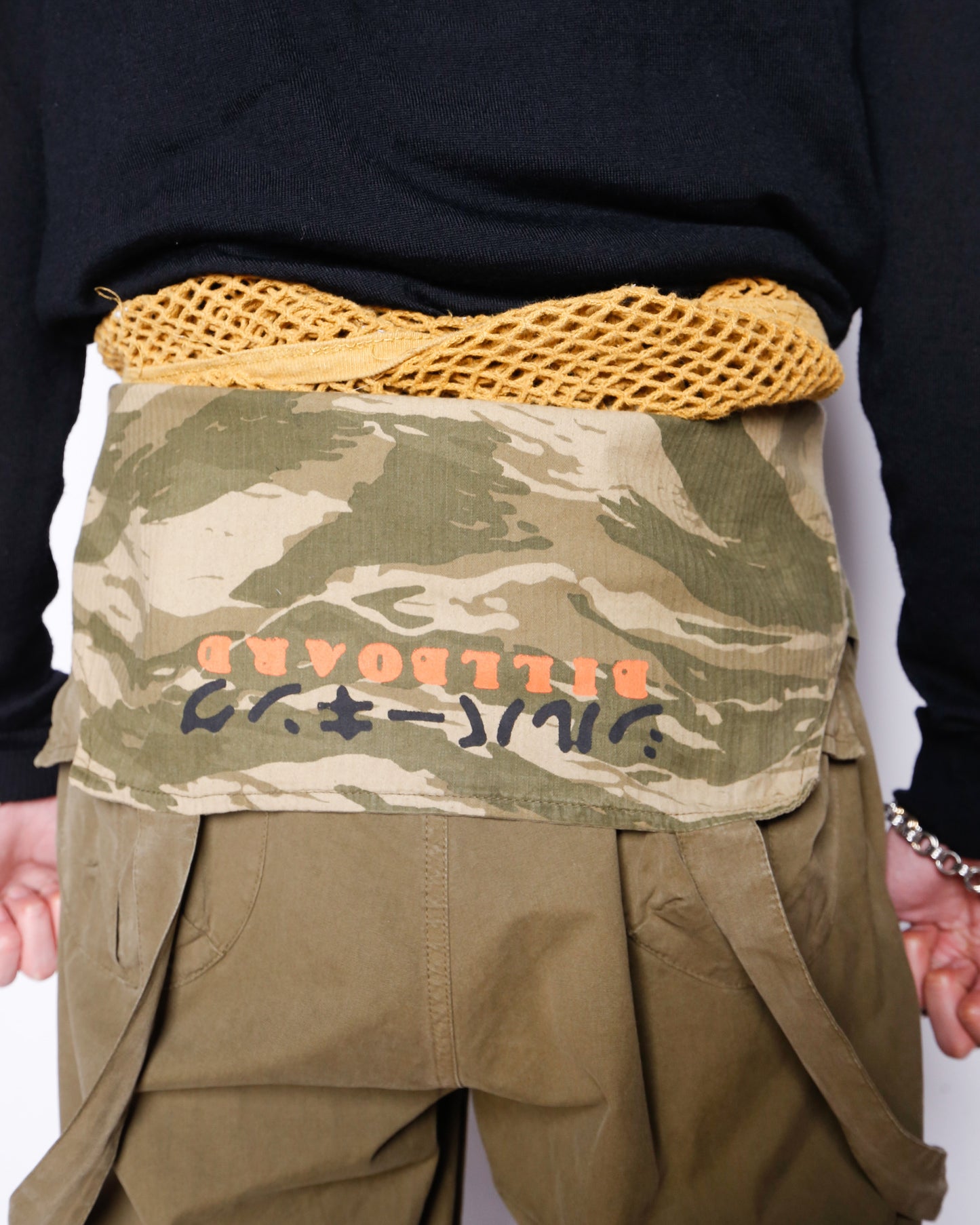 vintage silver king cargo salopette, detachable pocket