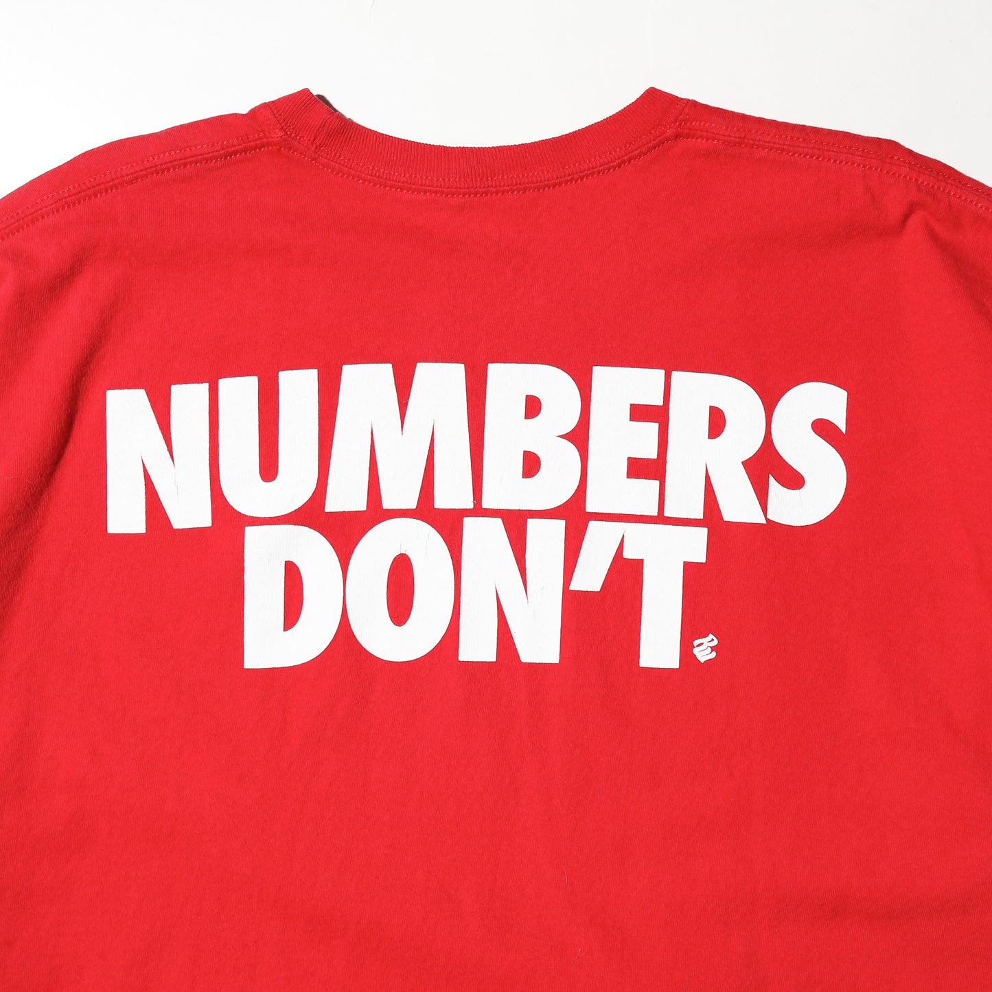vintage 00’s rocawear “rappers lie / numbers don’t” t-shirt