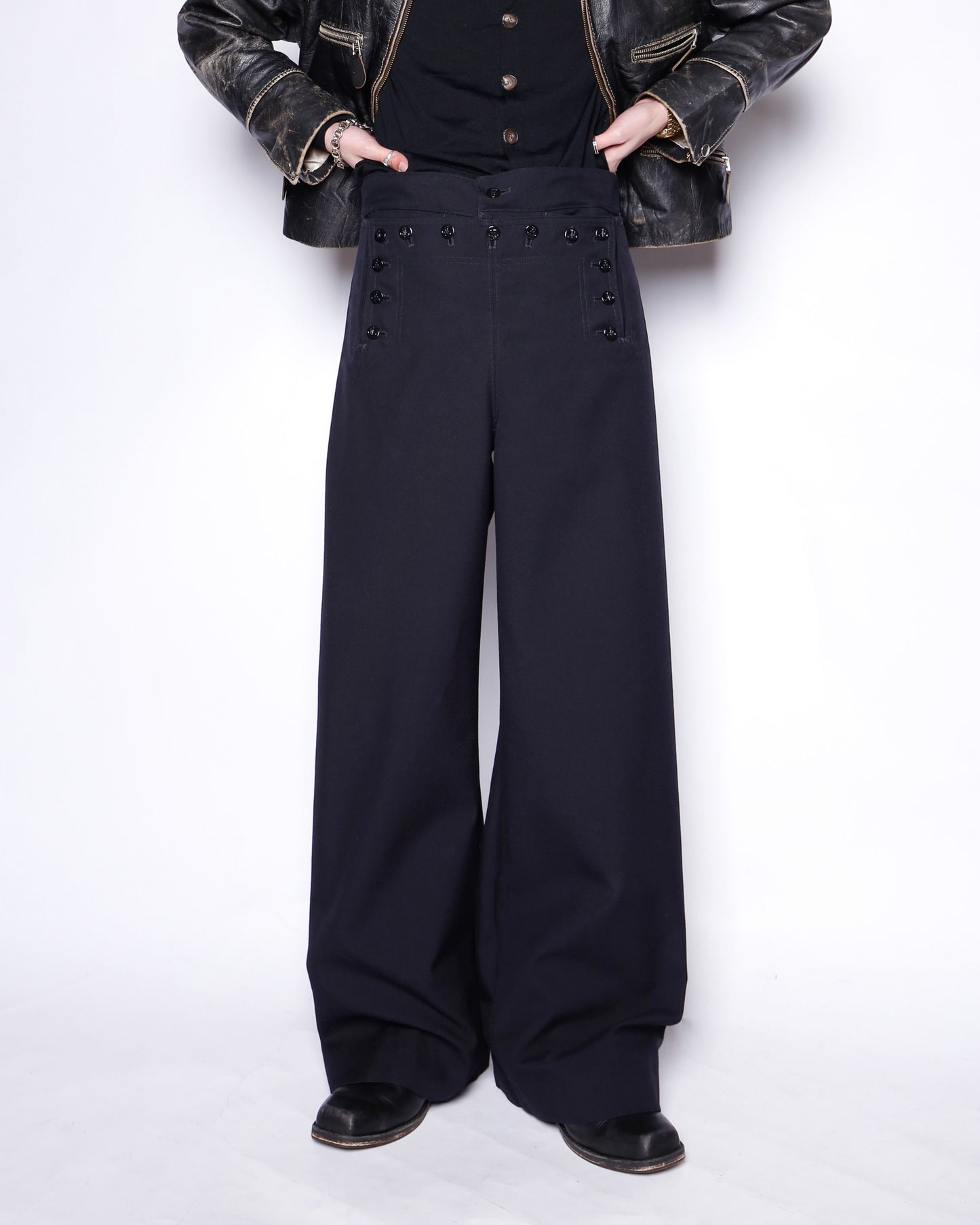 vintage twill sailor trousers