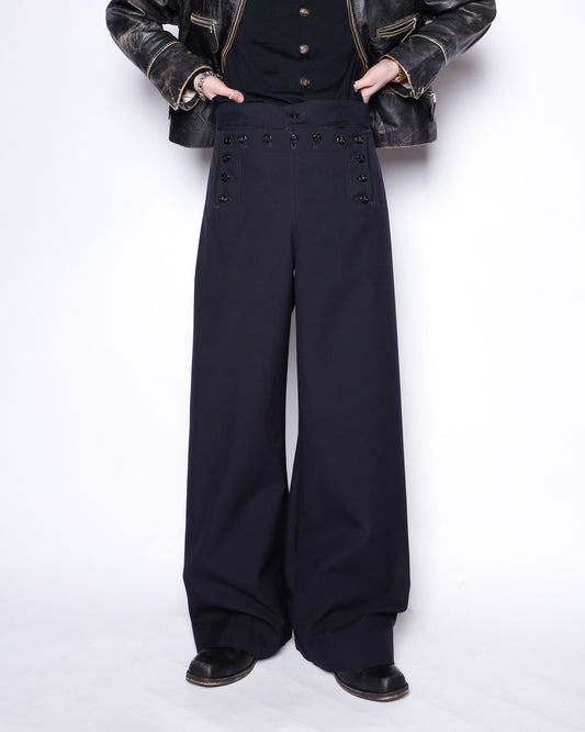 vintage twill sailor trousers