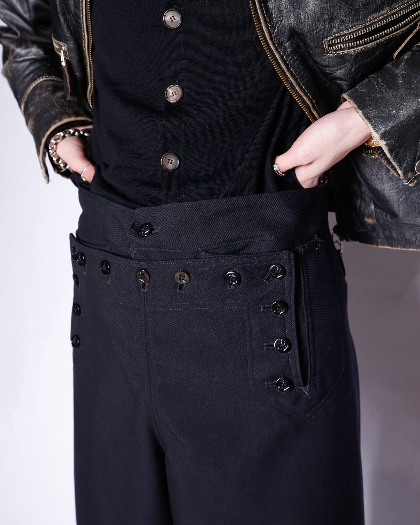 vintage twill sailor trousers