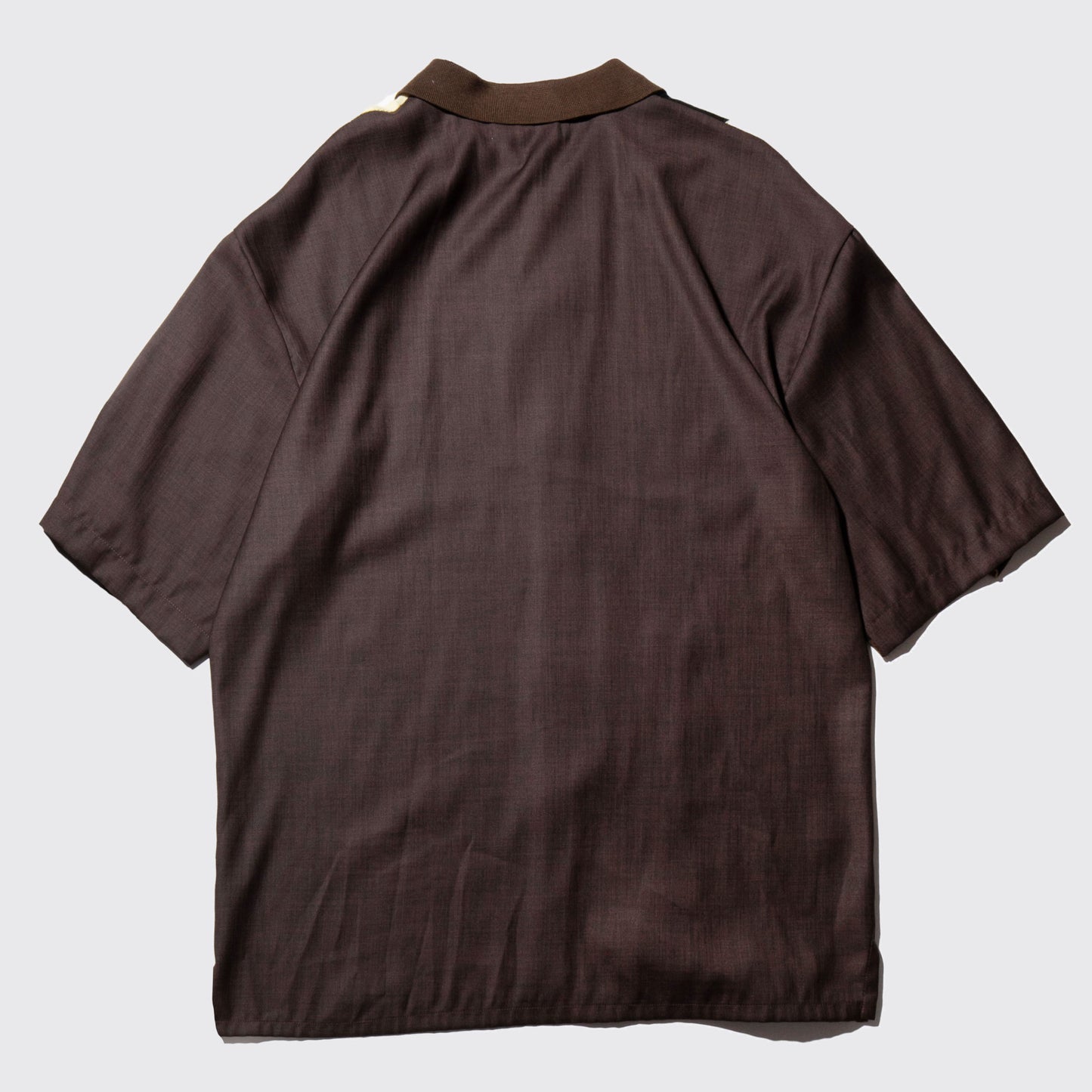 vintage geometry loose knit shirt