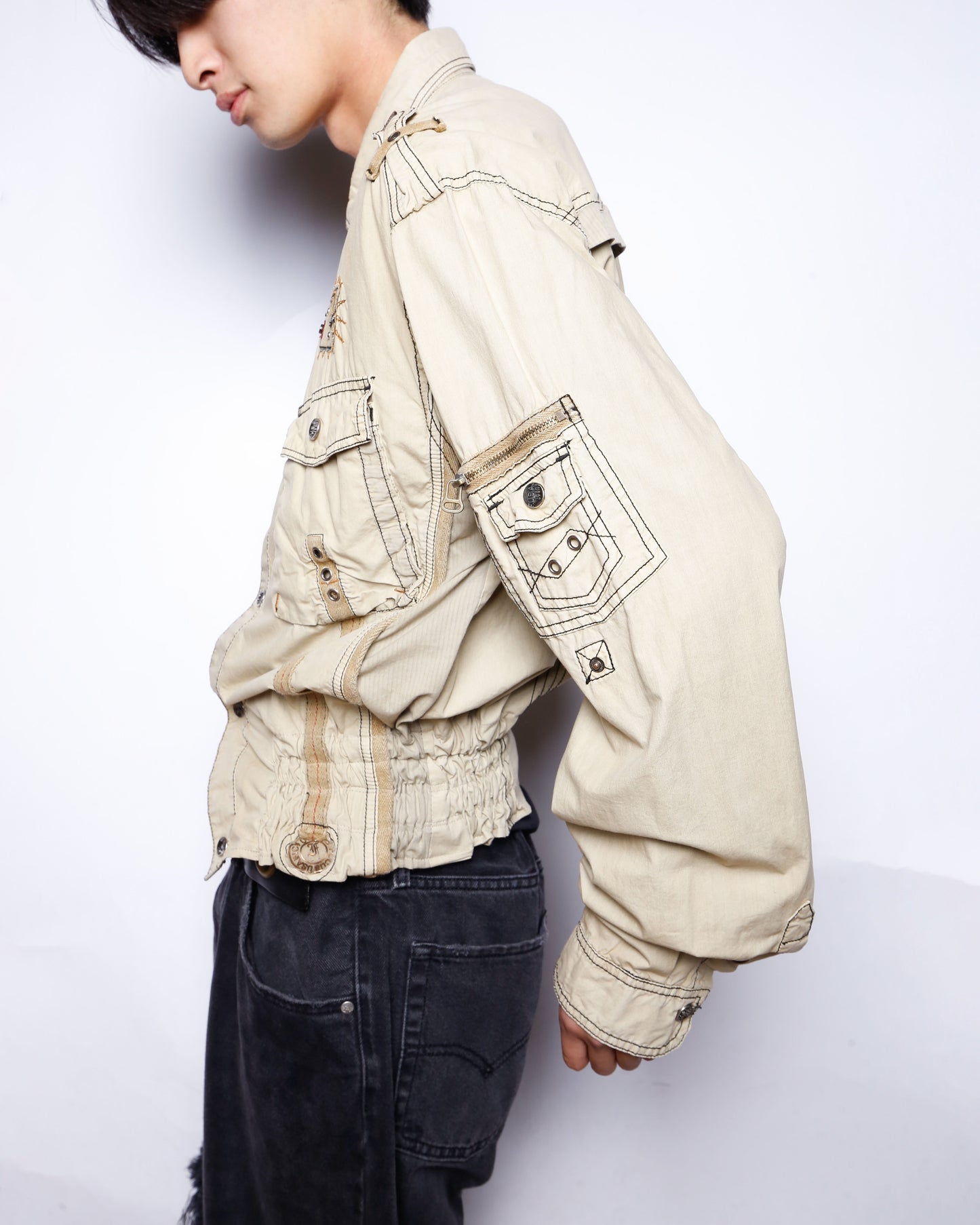 *one-off ribbed traveler jacket *resized