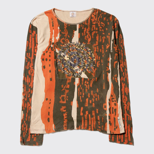 vintage psychedelic patchwork cut sew