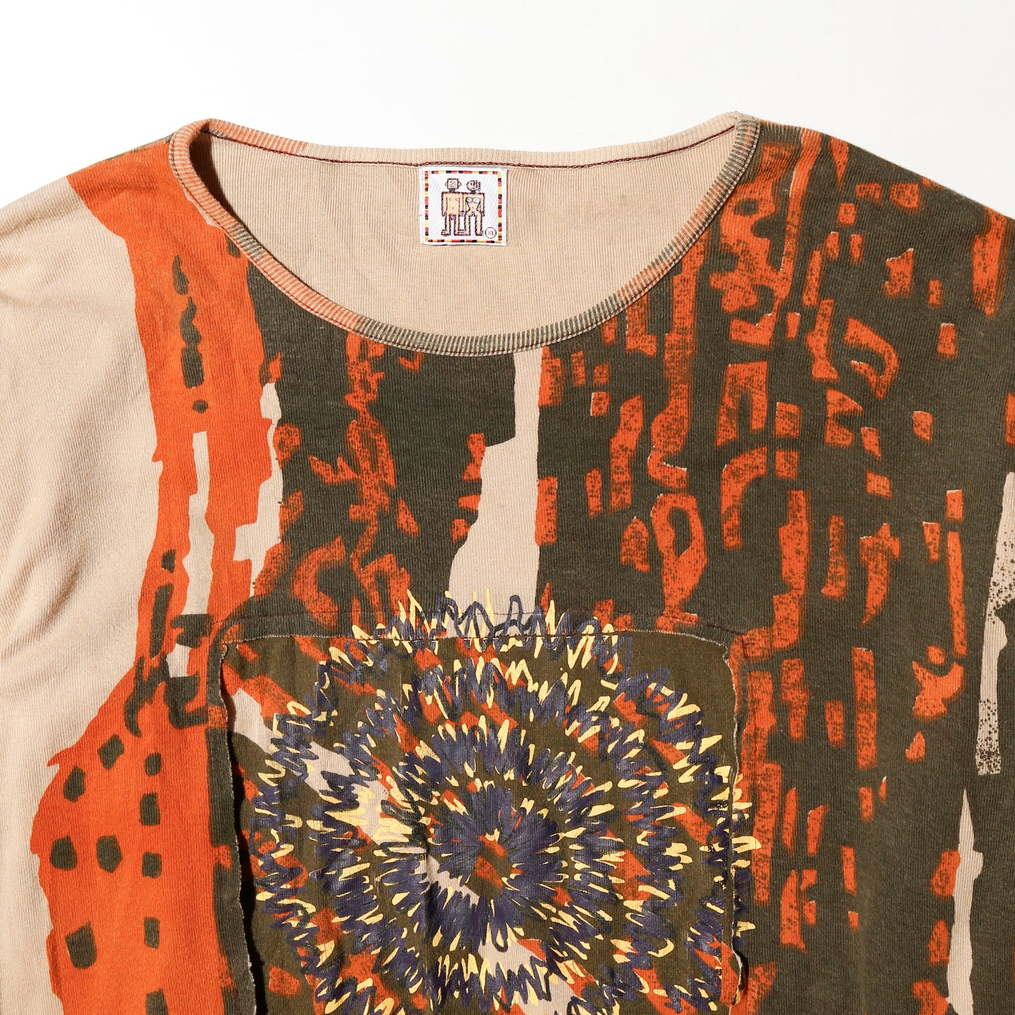 vintage psychedelic patchwork cut sew