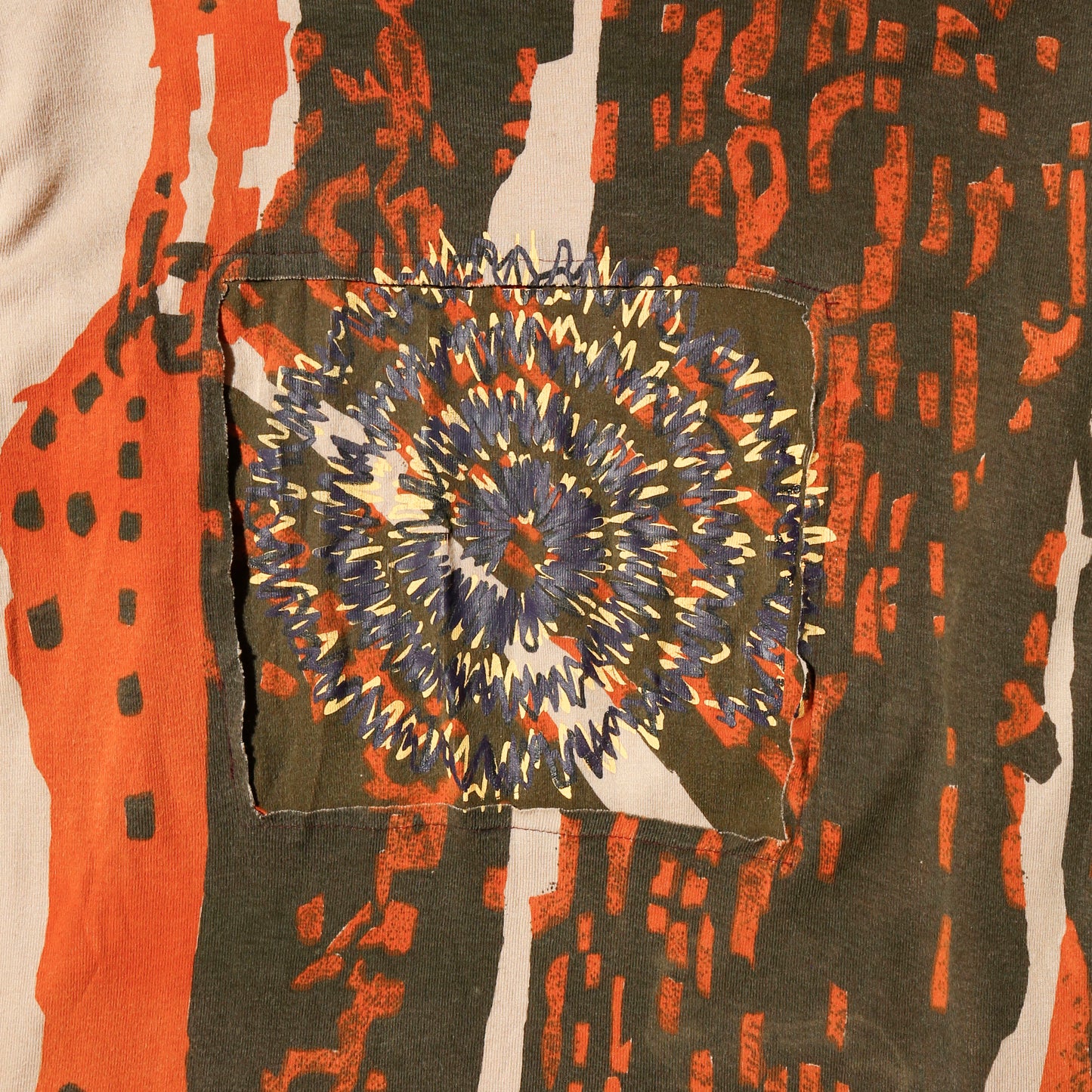 vintage psychedelic patchwork cut sew