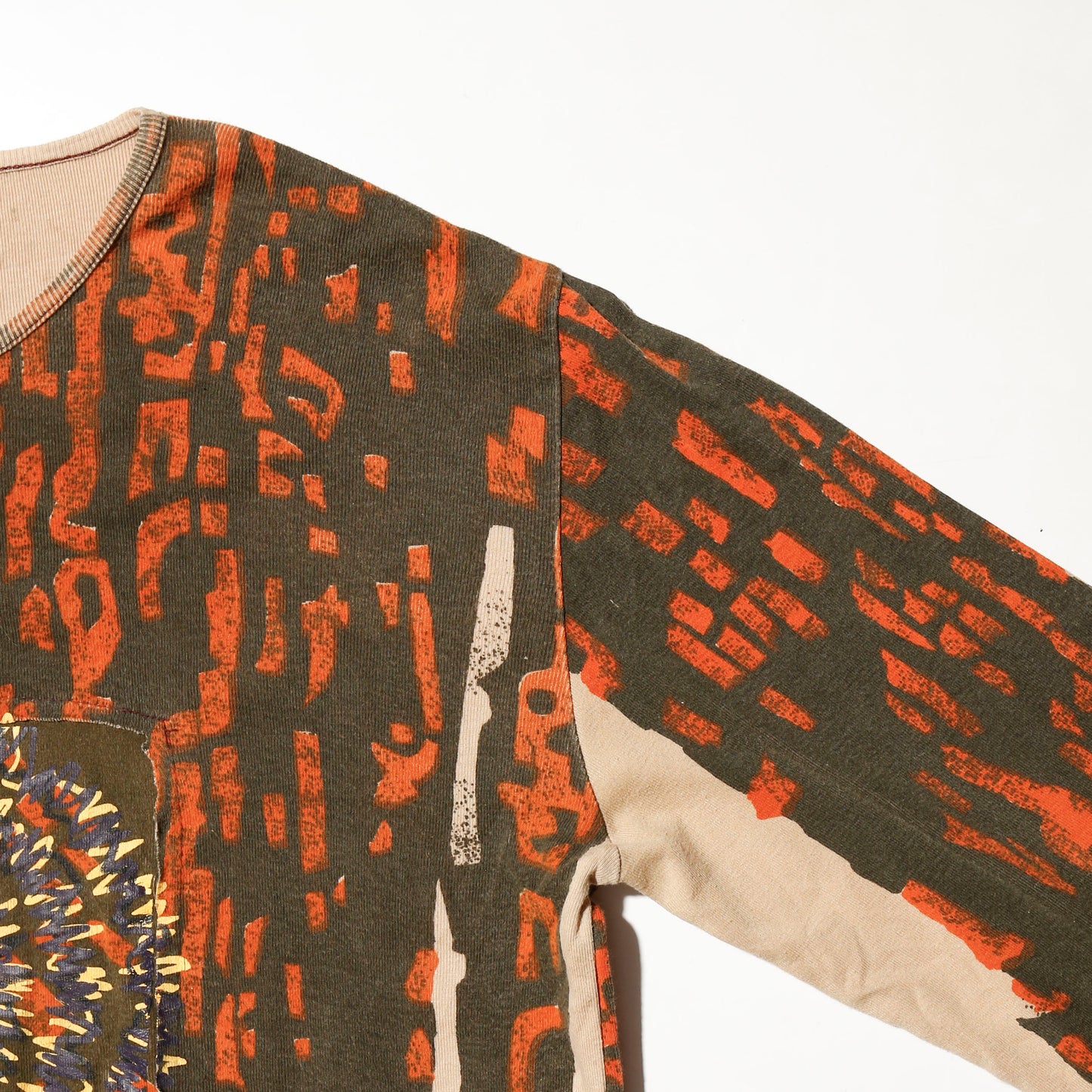 vintage psychedelic patchwork cut sew