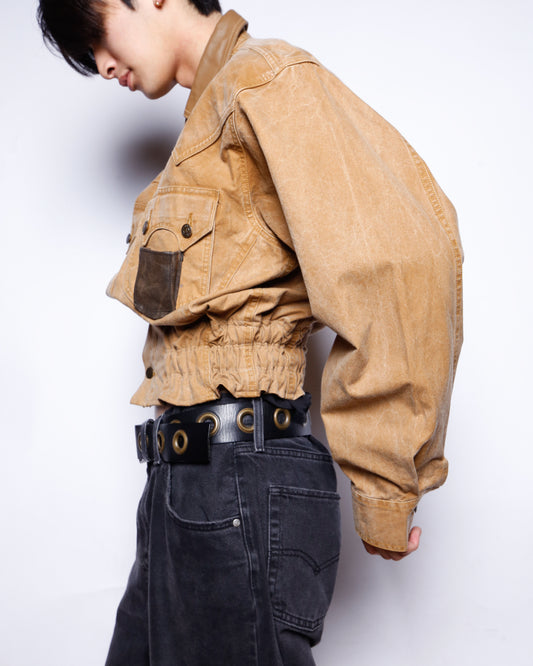 *one-off ribbed western truker jacket *resized