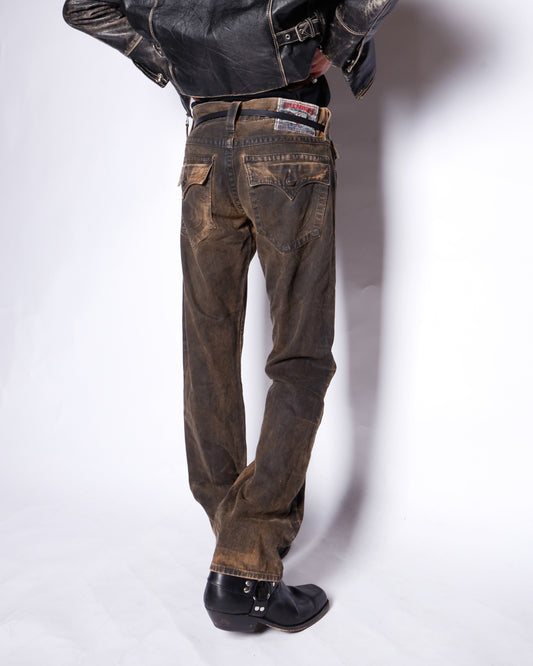 vintage 00's true religion ricky dust jeans