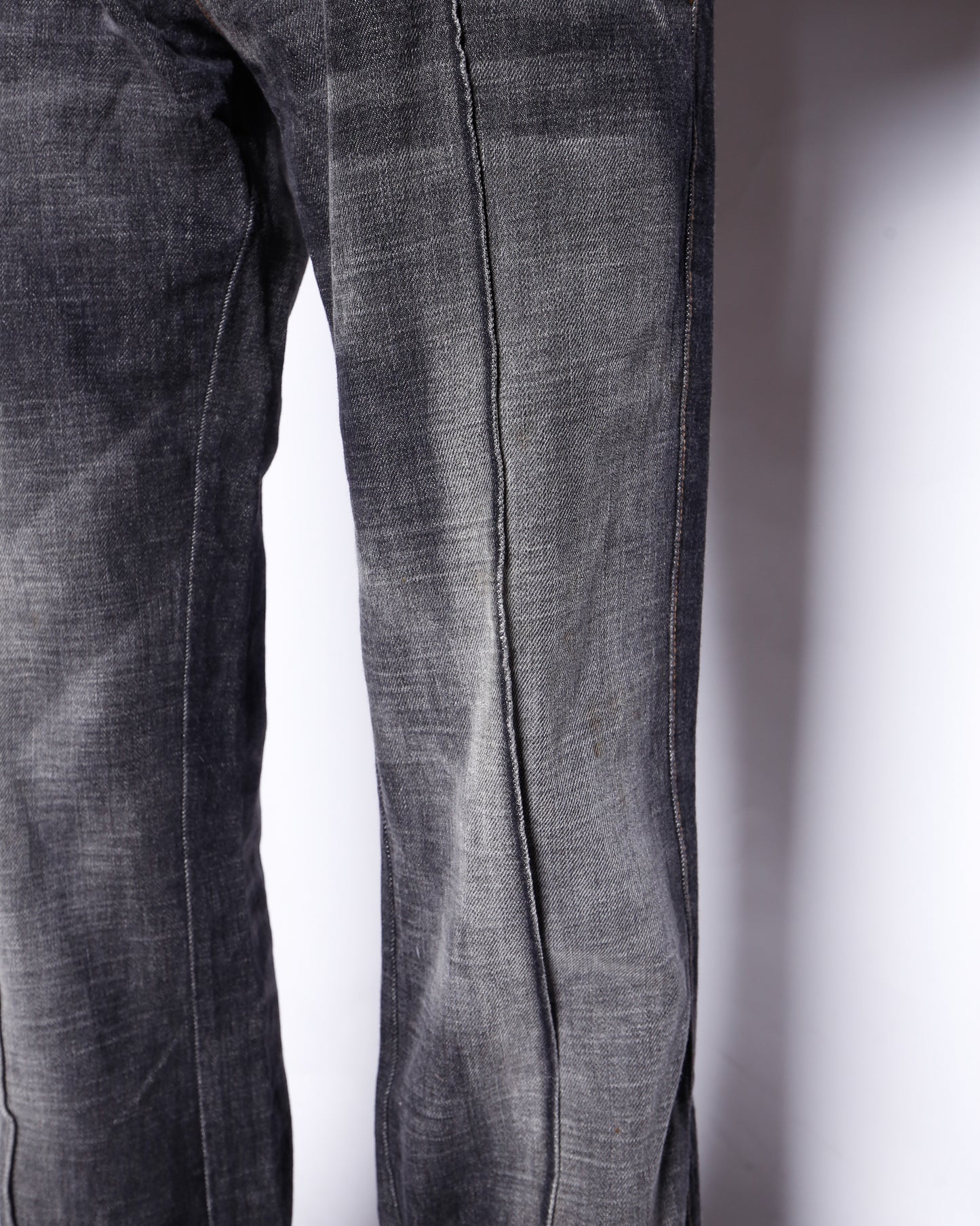 vintage energie center pleats flare jeans