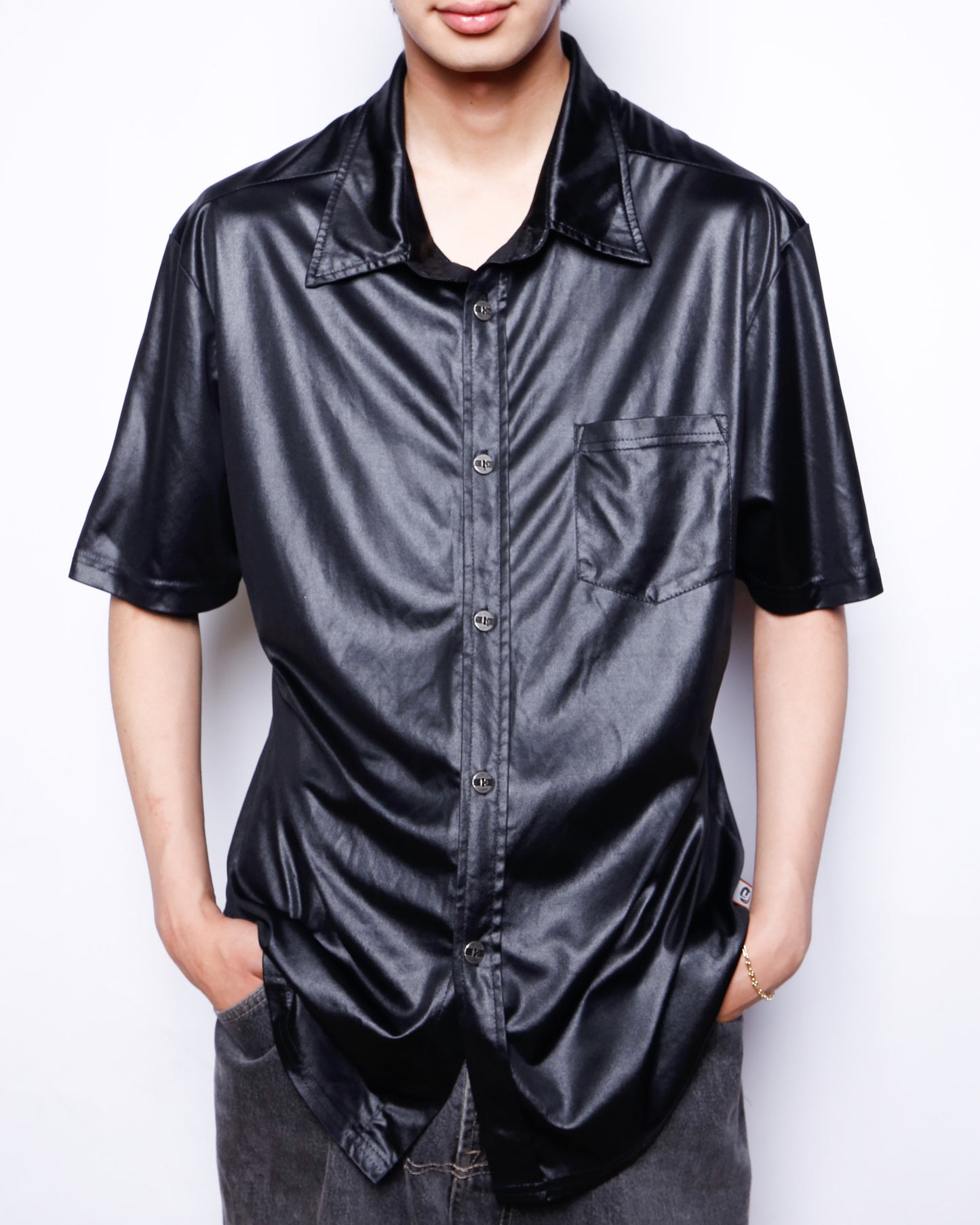 vintage 90's ymlo coating h/s shirt
