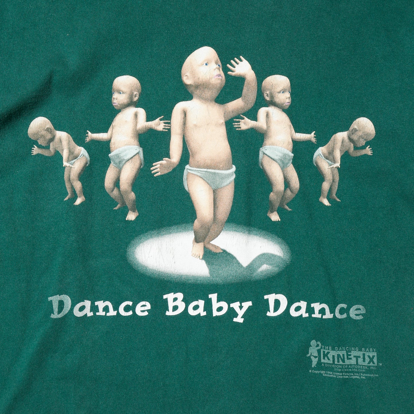 vintage 1998's Dancing baby t-shirt