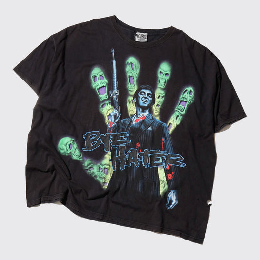 vintage 00's scarface tony montana "bye hater" t-shirt