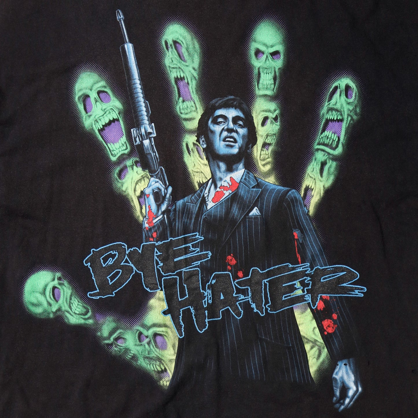 vintage 00's scarface tony montana "bye hater" t-shirt