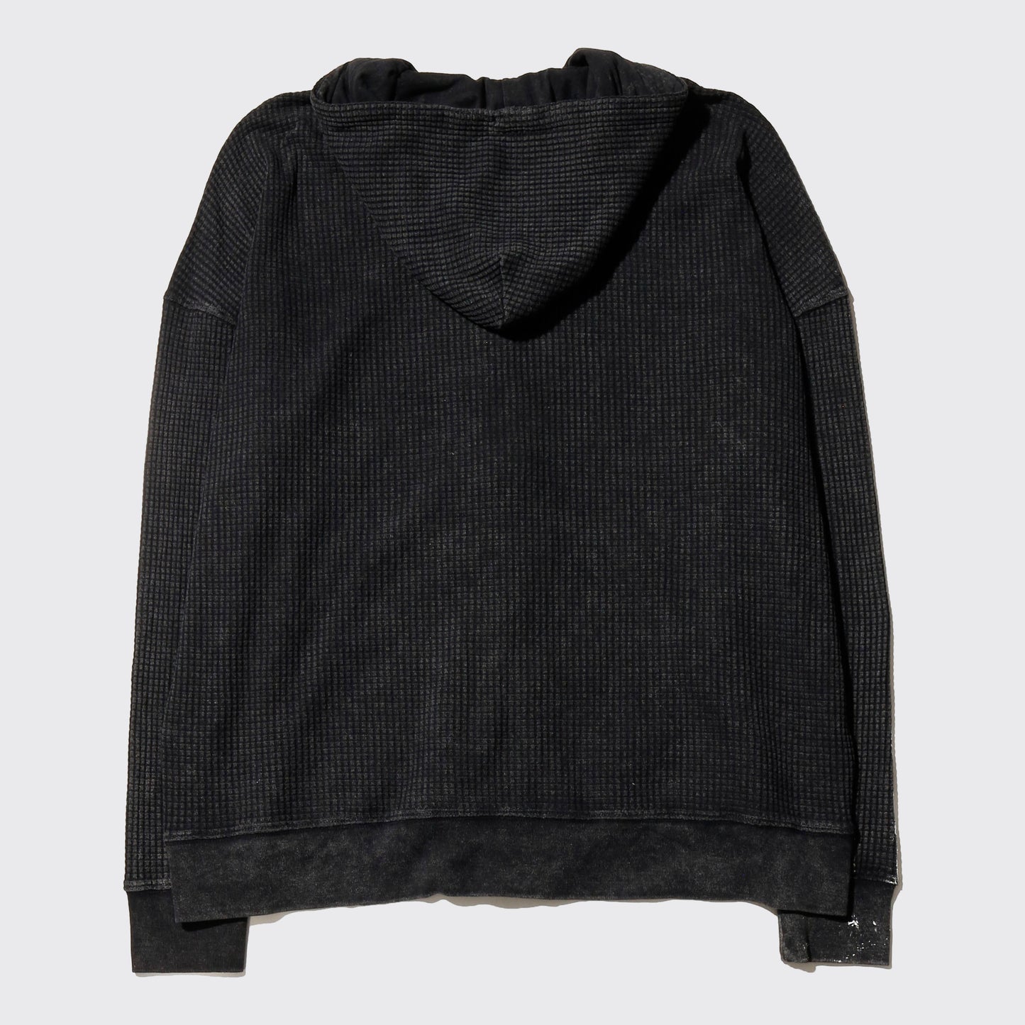 *one-off "the world is yours" hand screen waffle hoodie