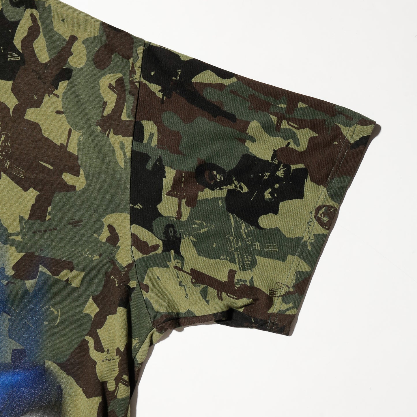 vintage 00's scareface tony montana camo t-shirt