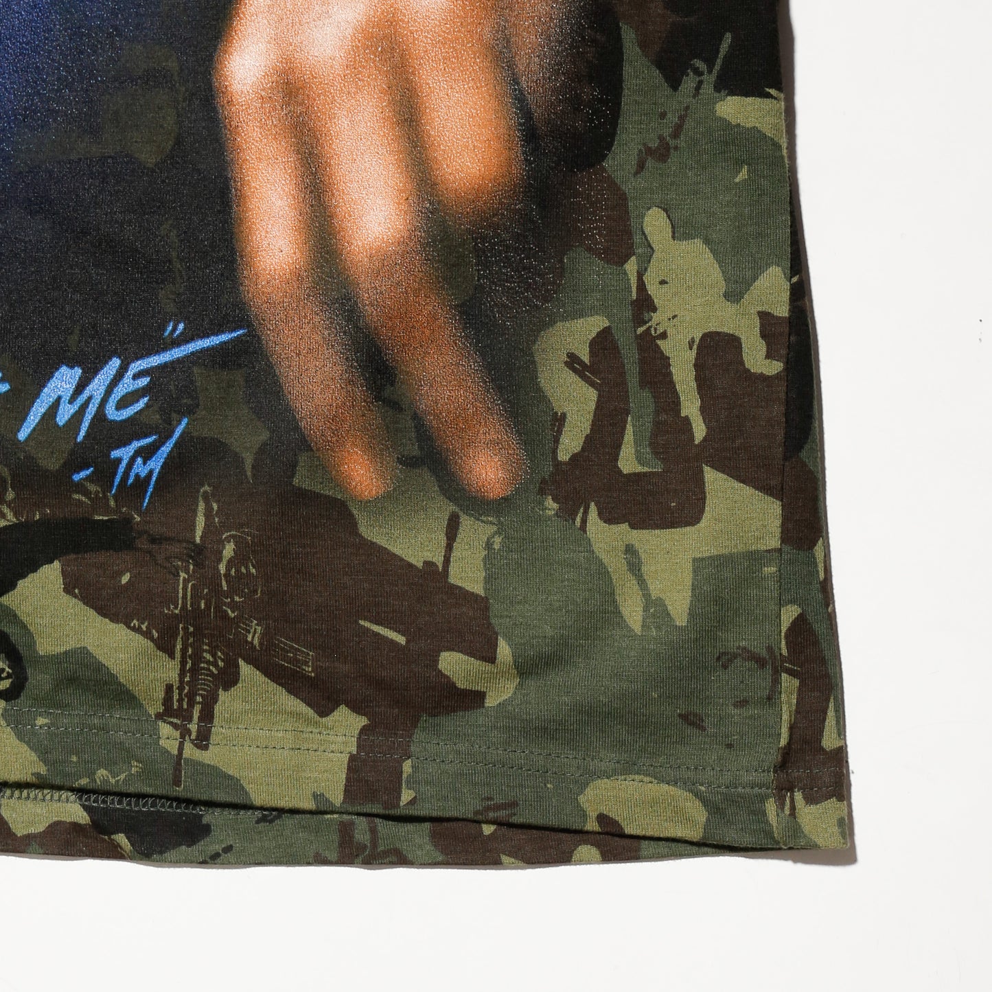 vintage 00's scareface tony montana camo t-shirt