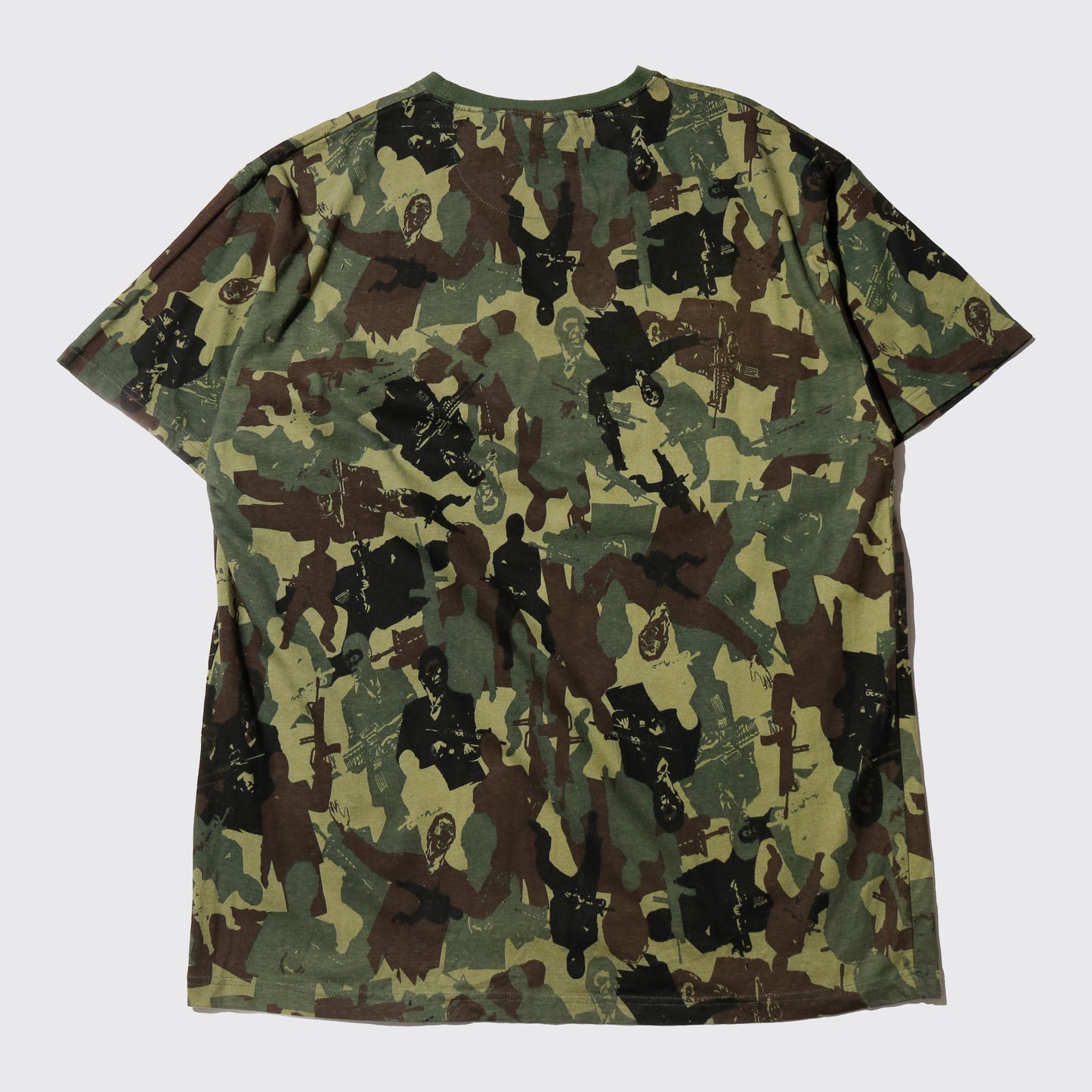vintage 00's scareface tony montana camo t-shirt