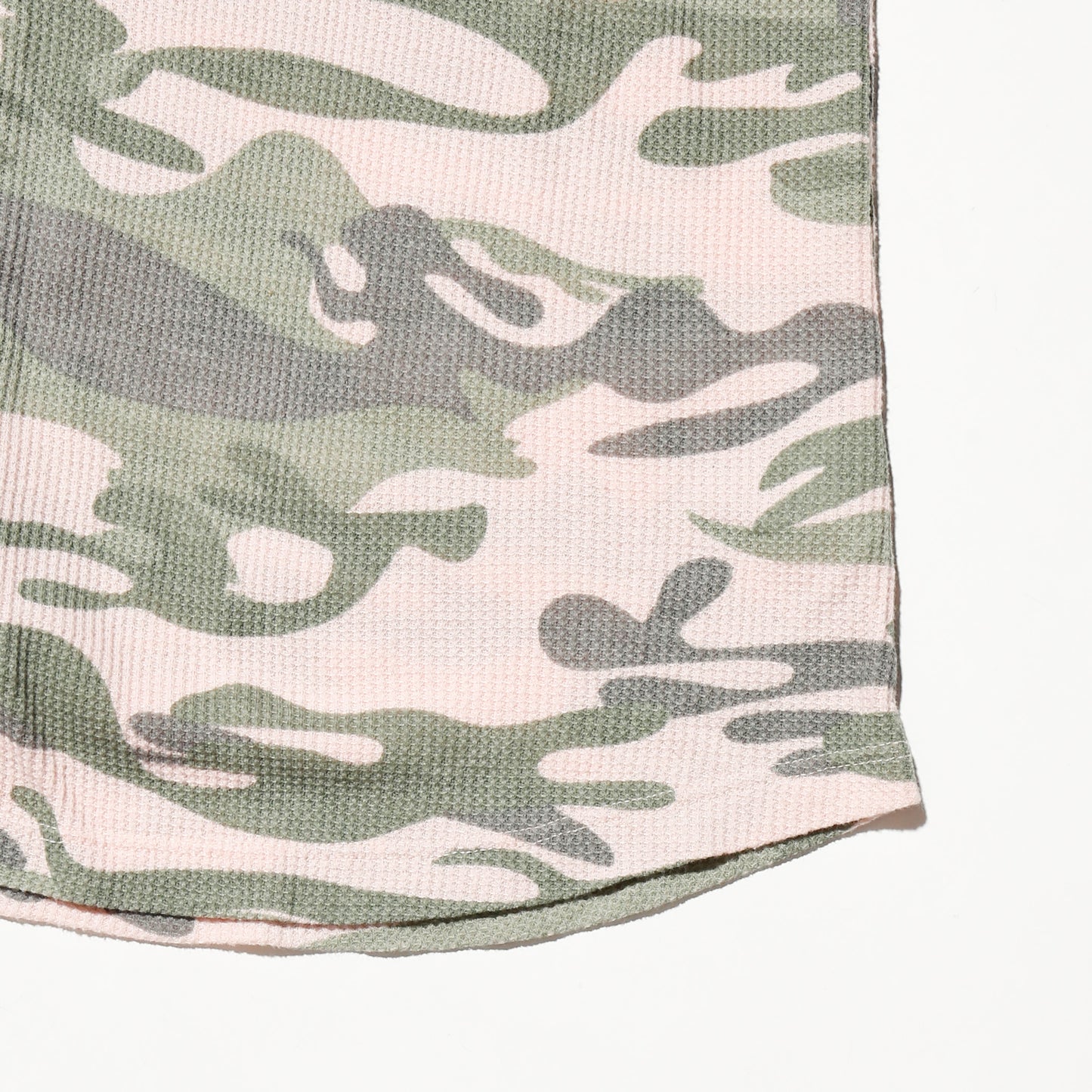 vintage henry neck camo thermal l/s