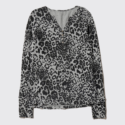 vintage animal henry neck cut sew