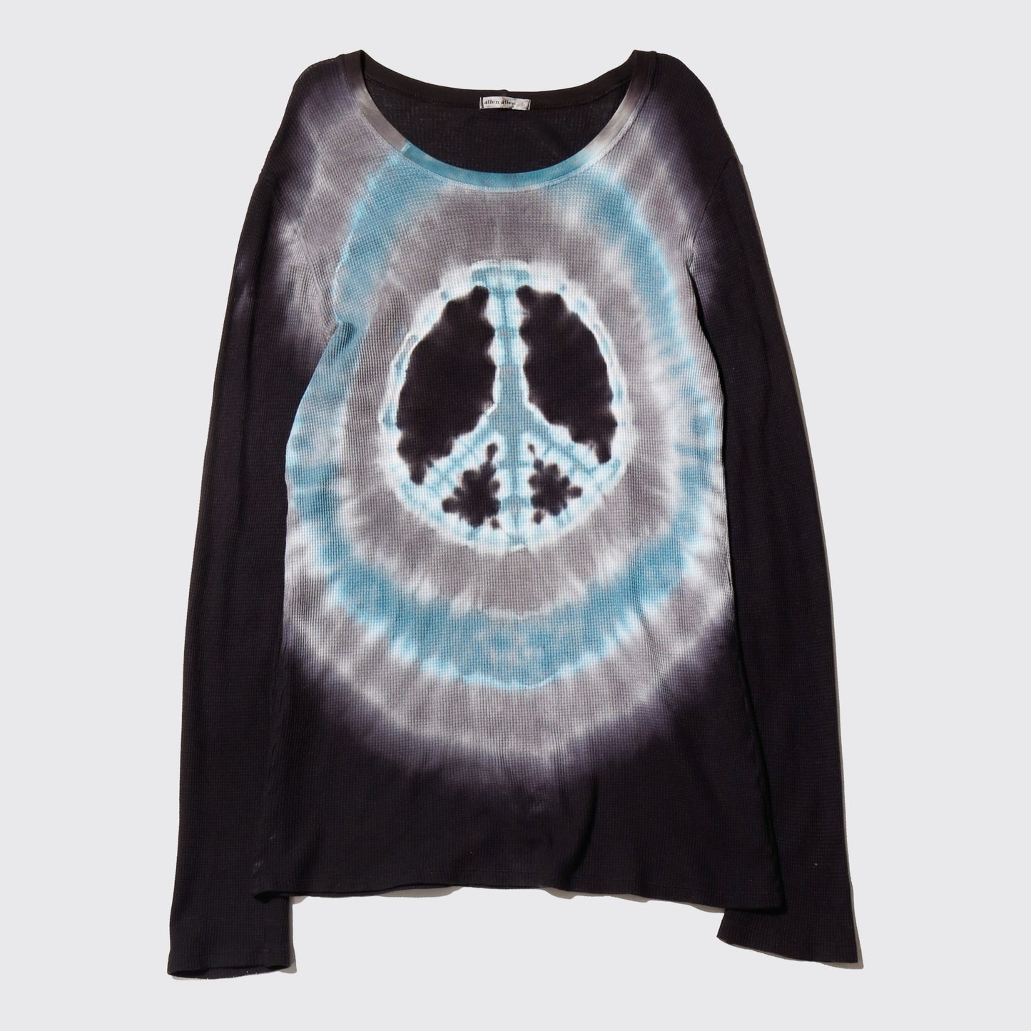 vintage psychedelic peace thermal cut sew