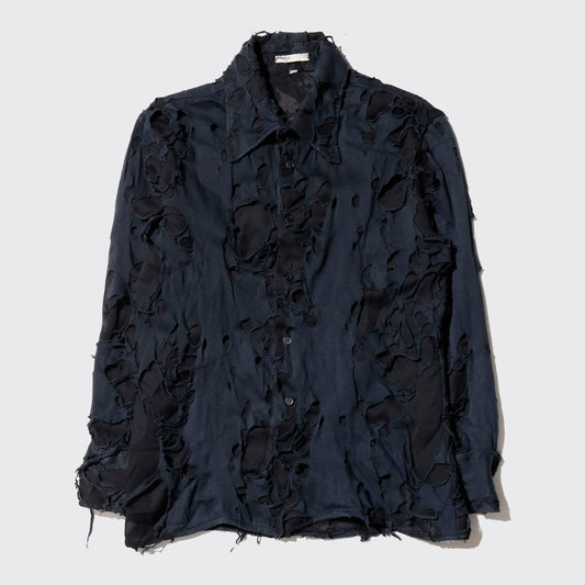 vintage distressed layer shirt