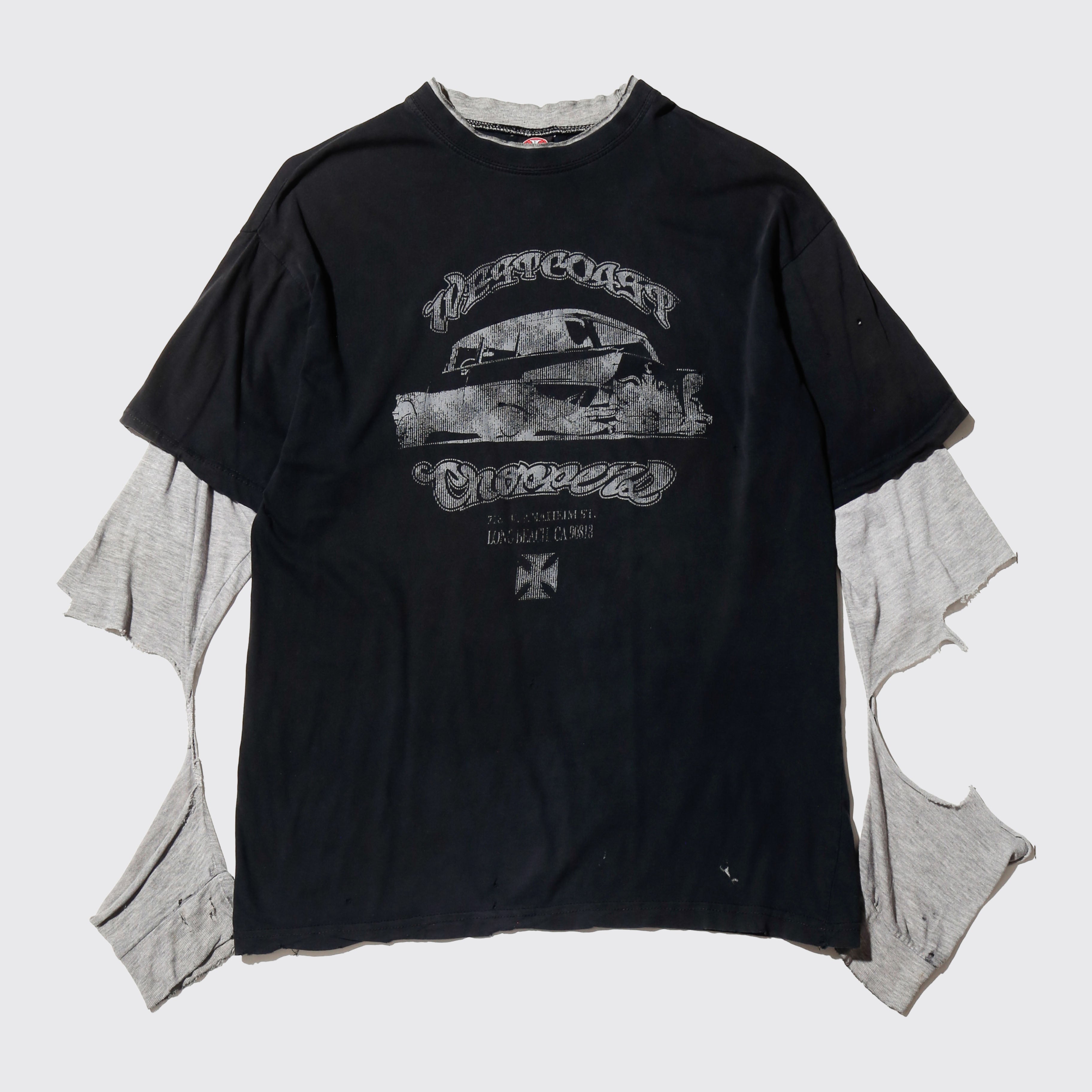 one-off west coast choppers broken layered t-shirt – NOILL