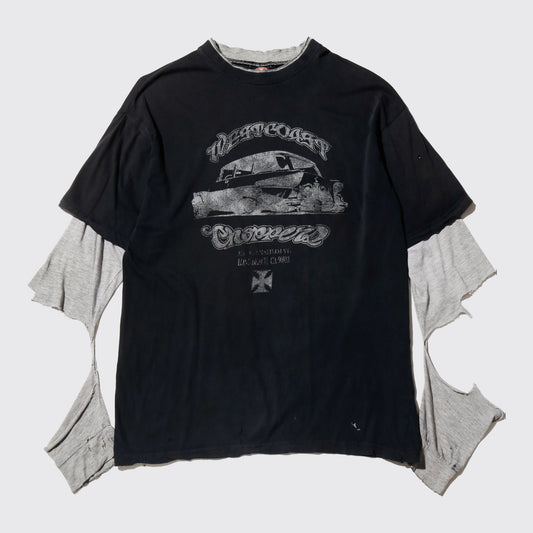 *one-off west coast choppers broken layered t-shirt