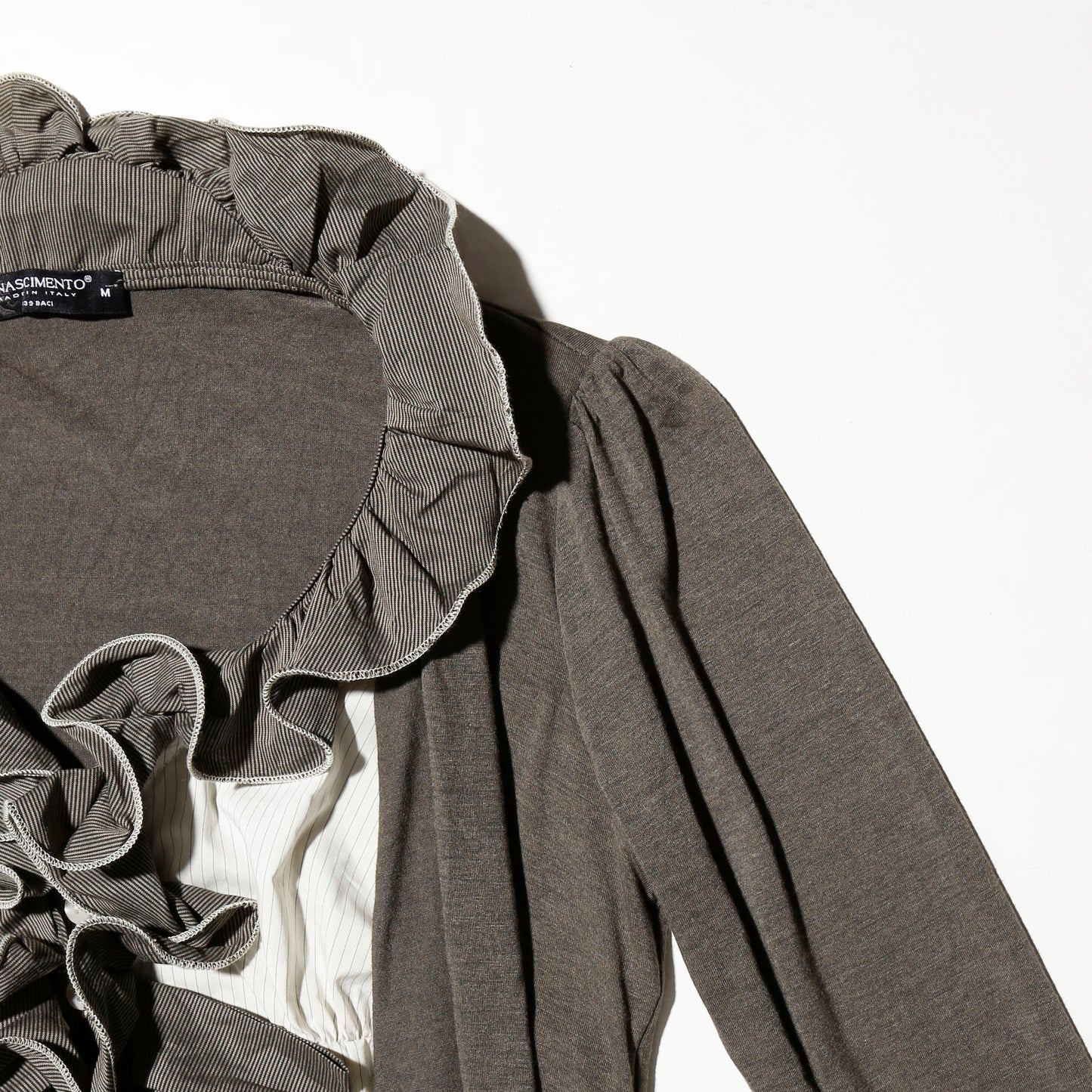 vintage euro hybrid ruffle dress shirt
