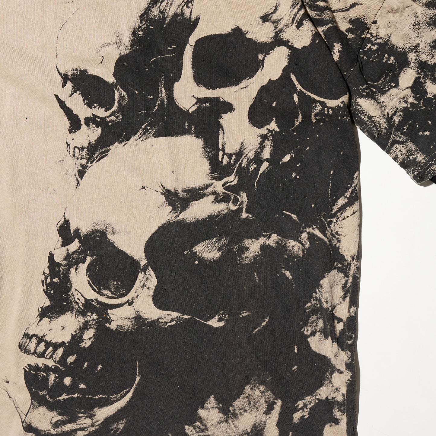 vintage layered skull l/s cut sew