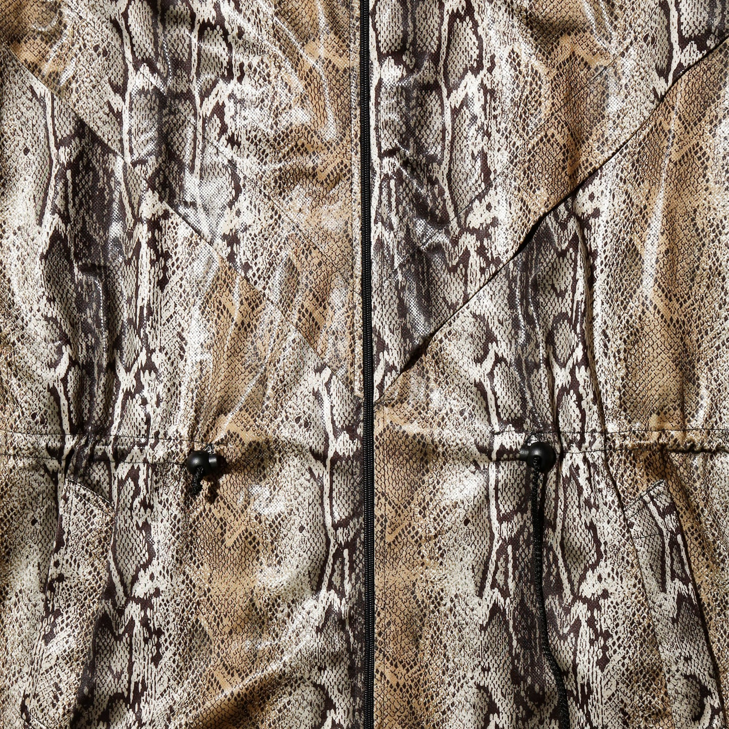 vintage python coated nylon coat