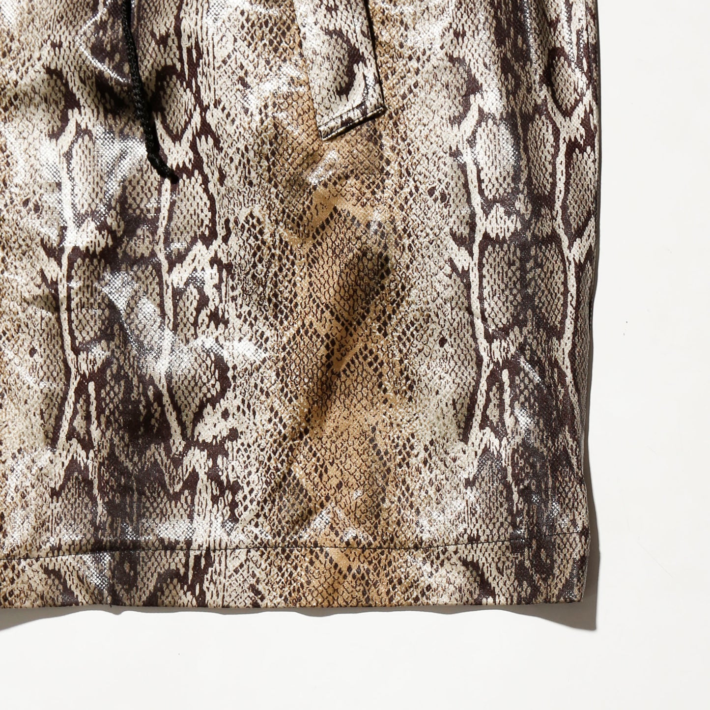 vintage python coated nylon coat